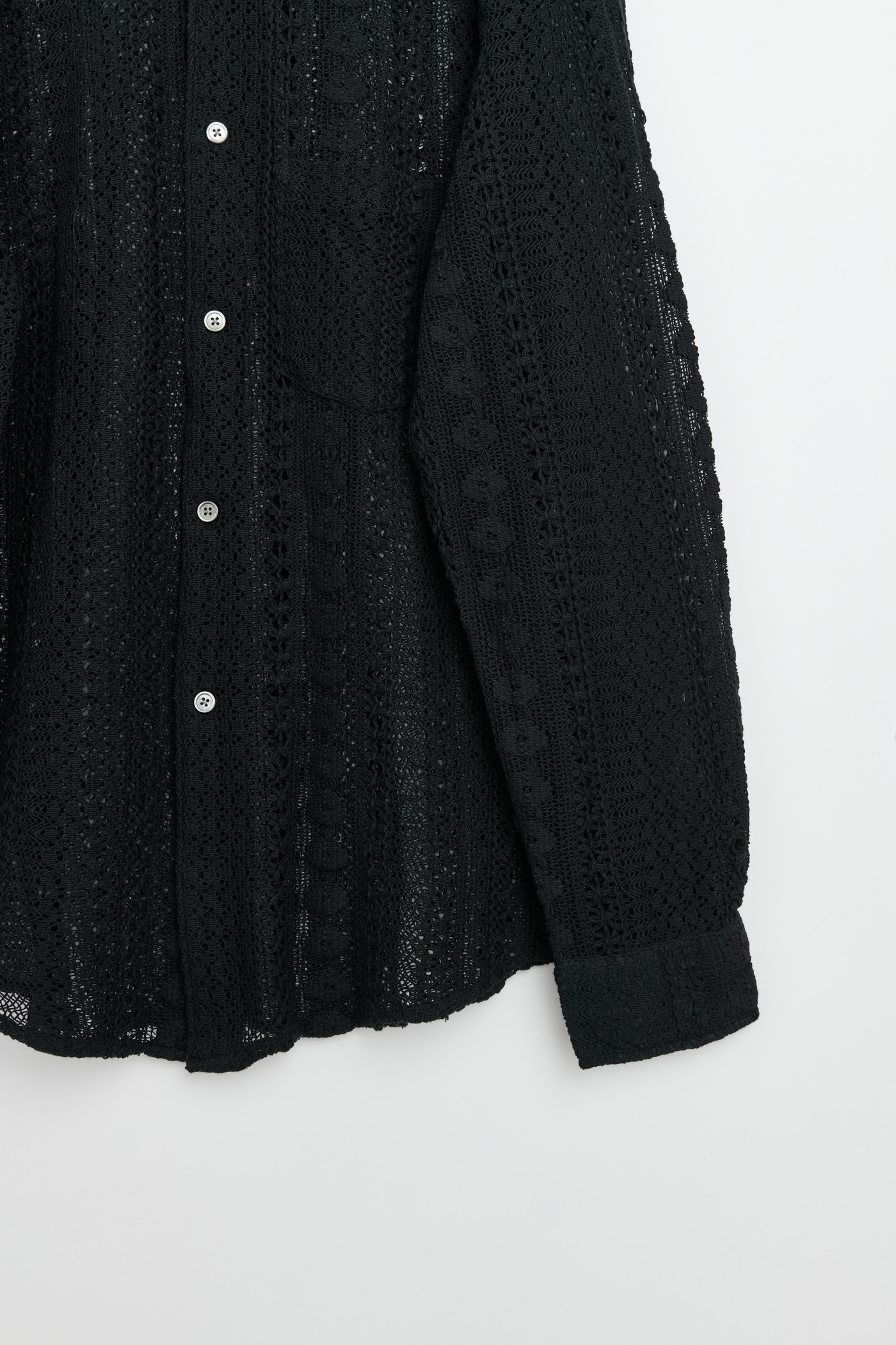 Coco Shirt Black Cotton Crochet | Our Legacy - 7