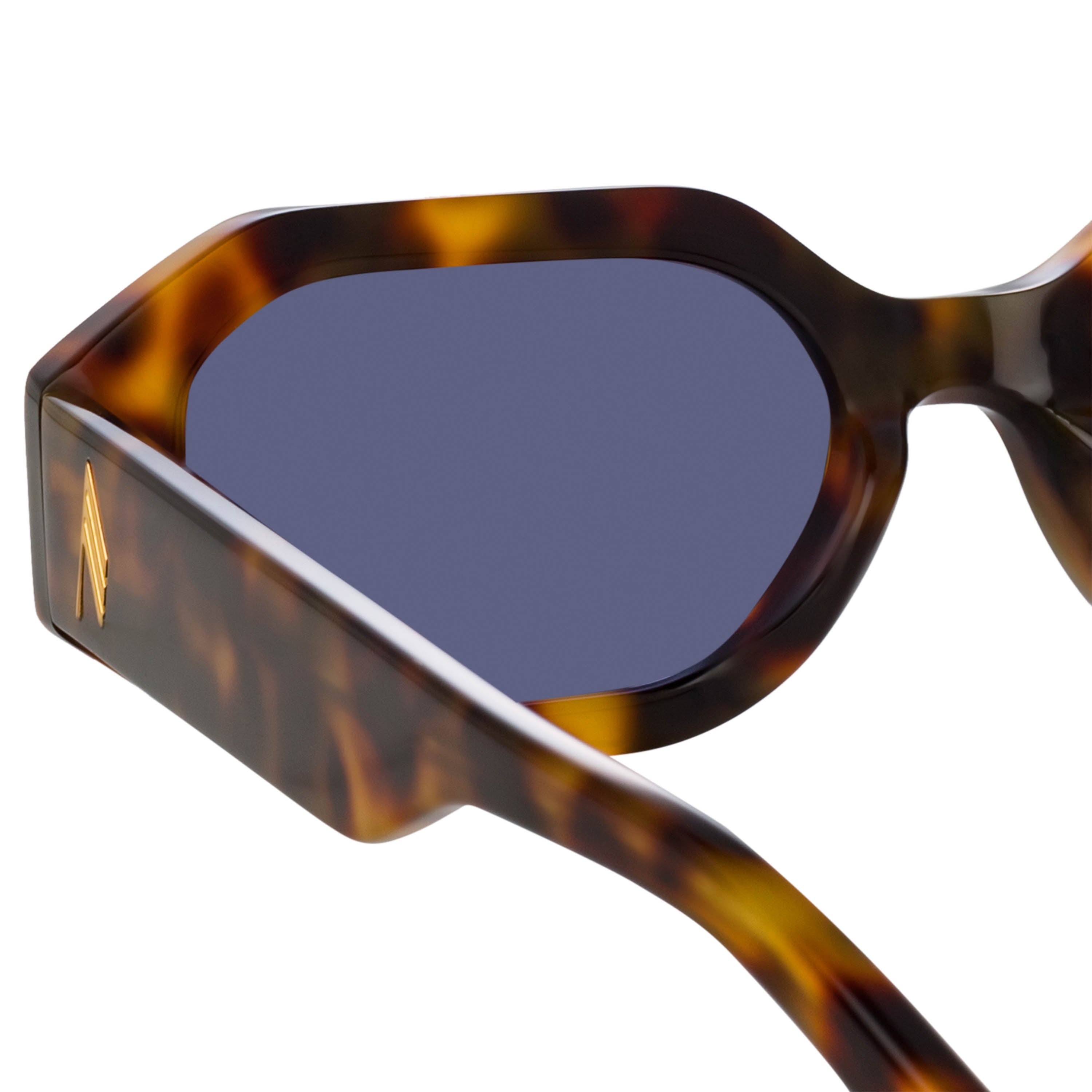 THE ATTICO IRENE ANGULAR SUNGLASSES IN TORTOISESHELL - 5