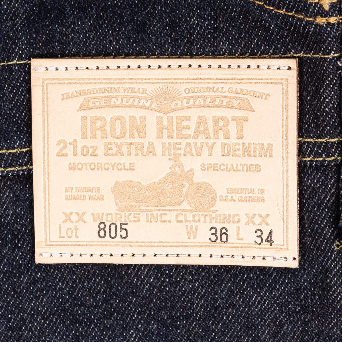 Iron Heart 21oz Japanese Selvedge Indigo Denim Double Knee Overalls