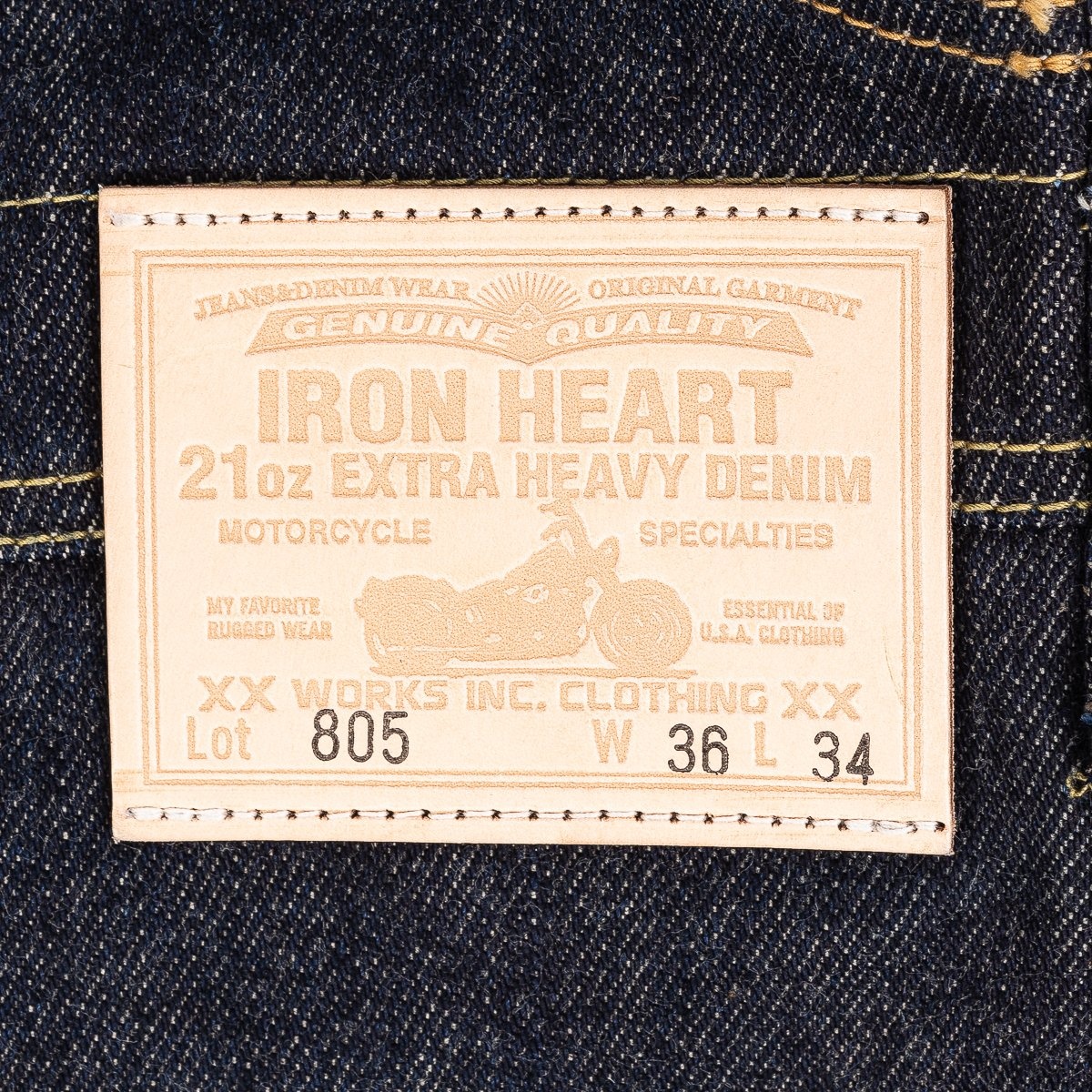 IH-805 21oz Selvedge Denim Double Knee Overalls - Indigo - 11