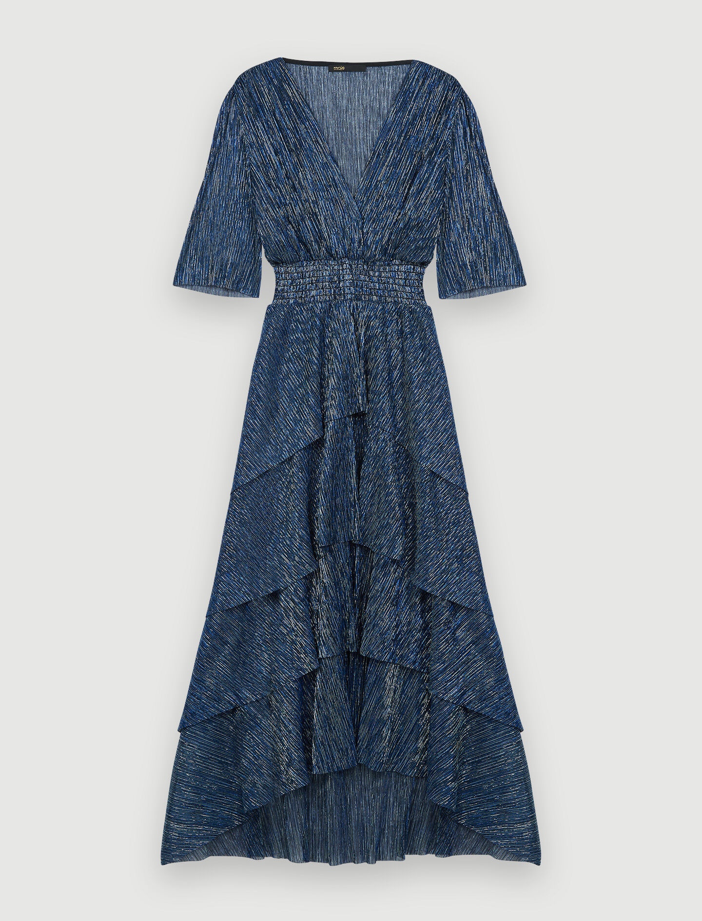 Stretch lurex ruffle dress - 1