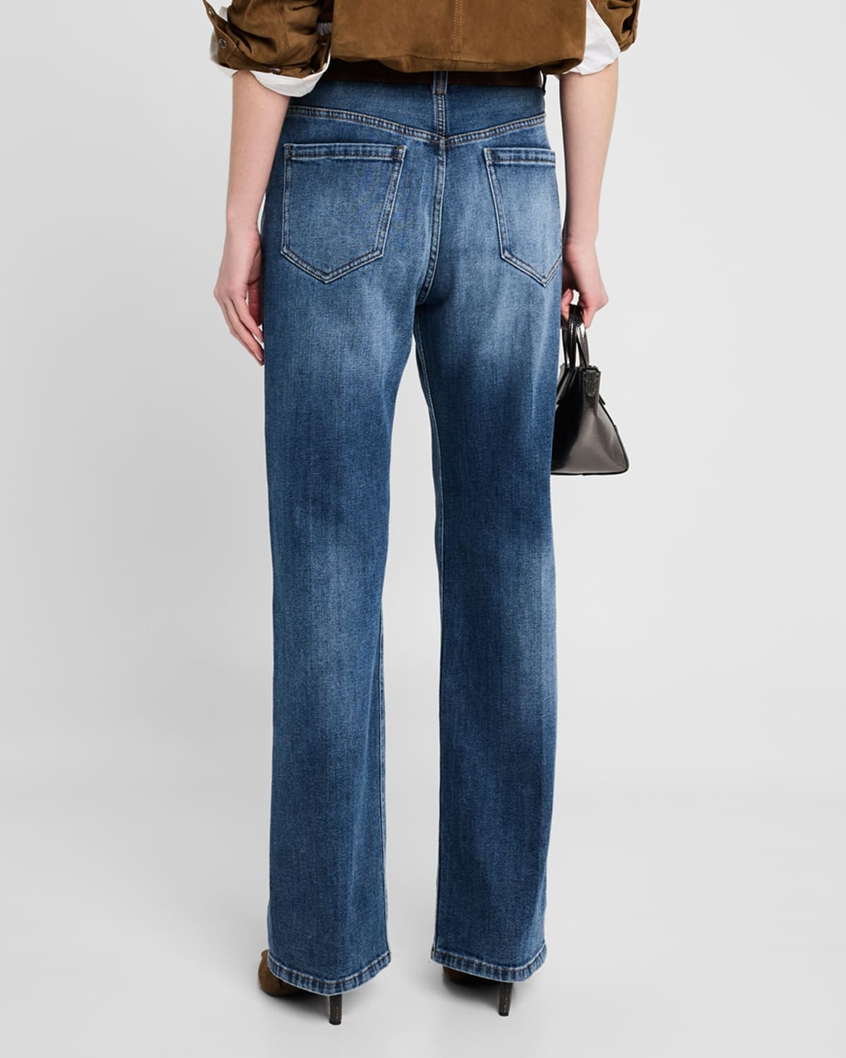 Soft Denim Loose Stove Pipe Jeans - 3