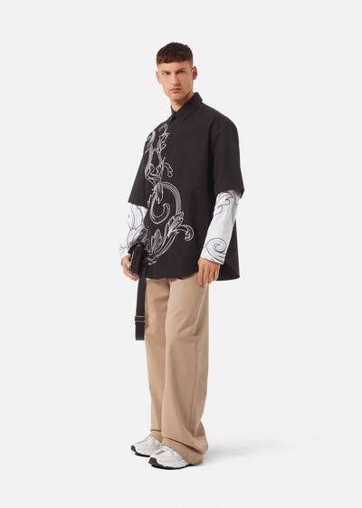 VERSACE Barocco Embroidered Medusa T-Shirt outlook