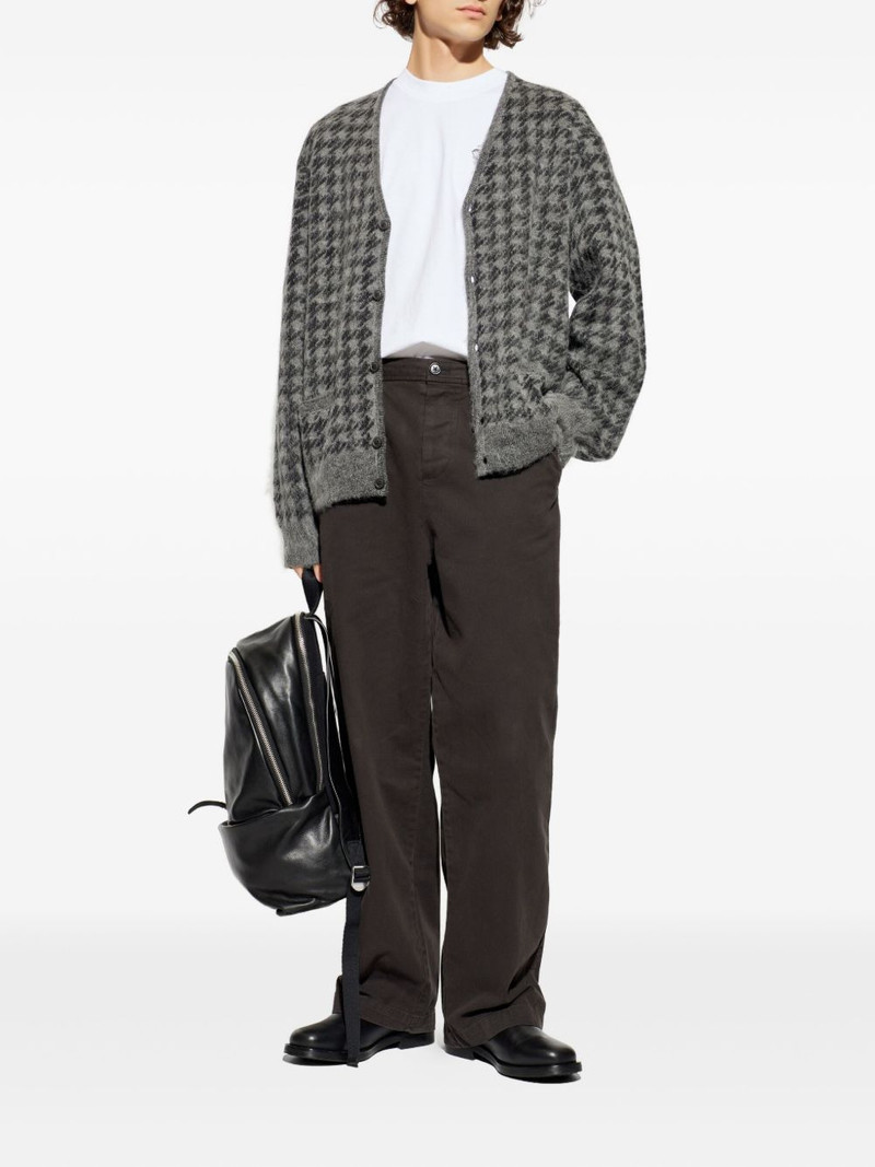ALLSAINTS Zain houndstooth-pattern cardigan outlook