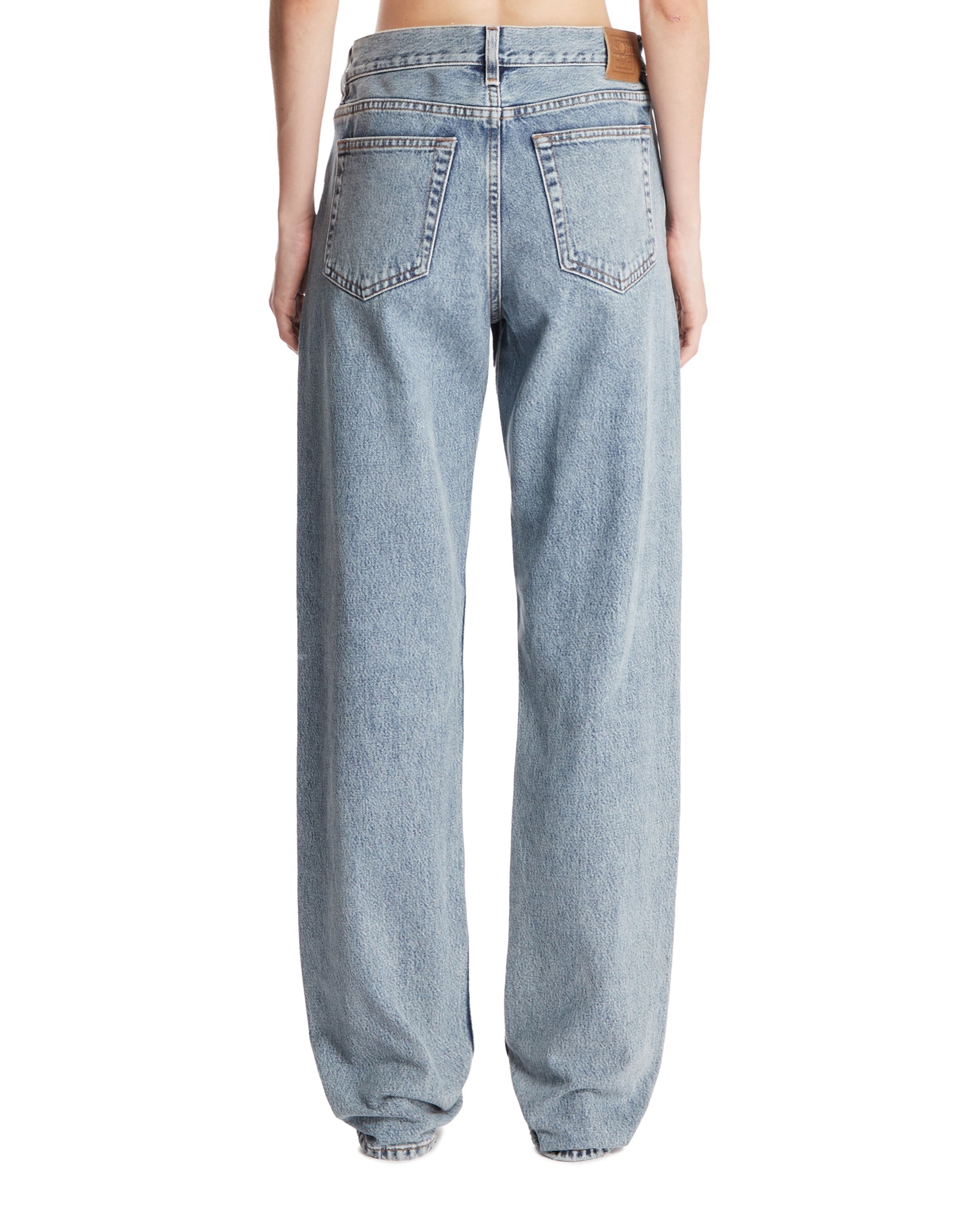 Blue Low Straight Jeans - 3