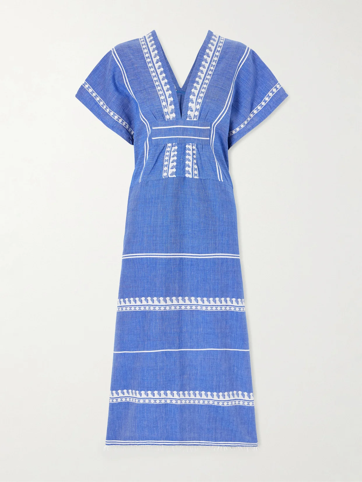 Gasira Embroidered Cotton Midi Dress - 1