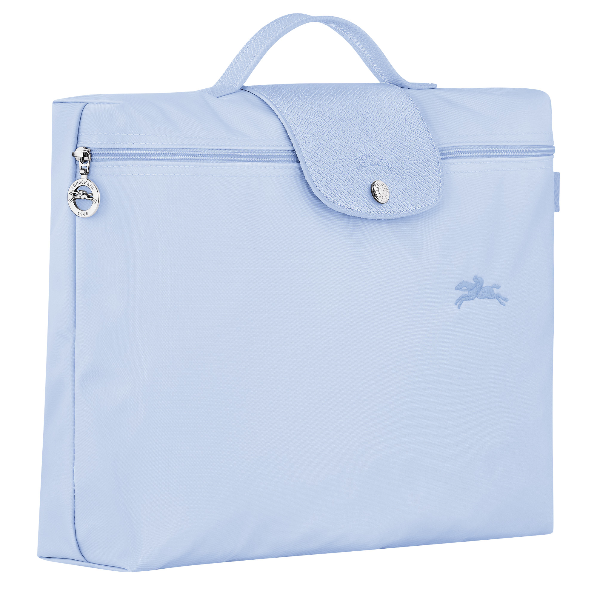 Le Pliage Green S Briefcase Sky Blue - Recycled canvas - 3