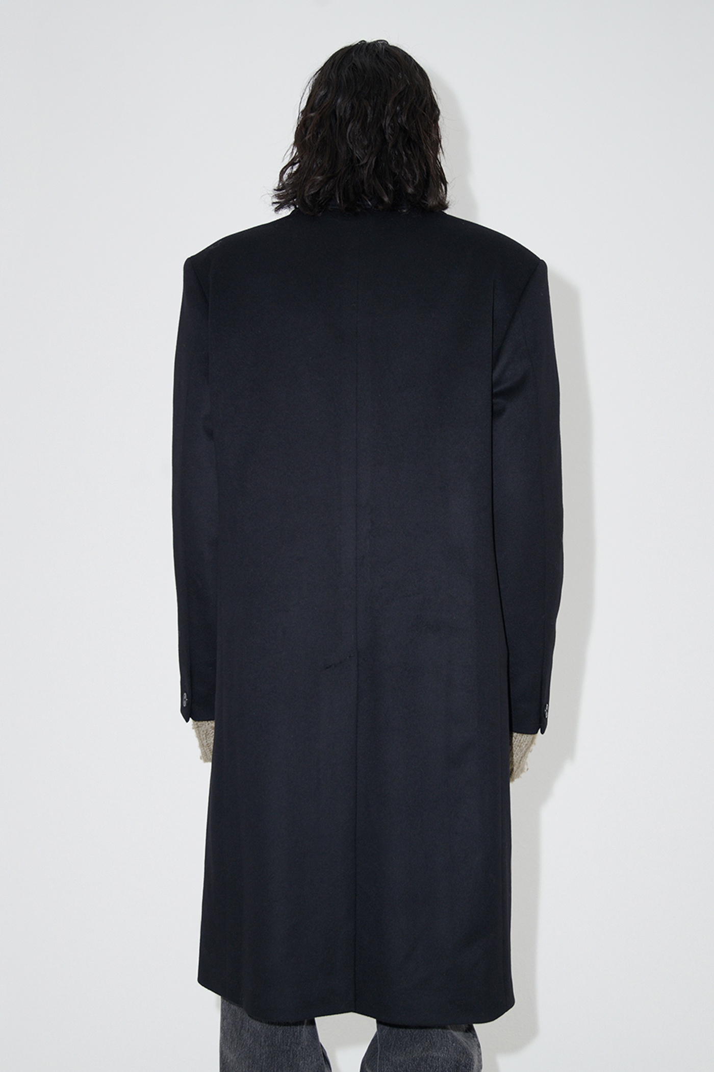 Dolphin Coat Black Heavy Melton - 4