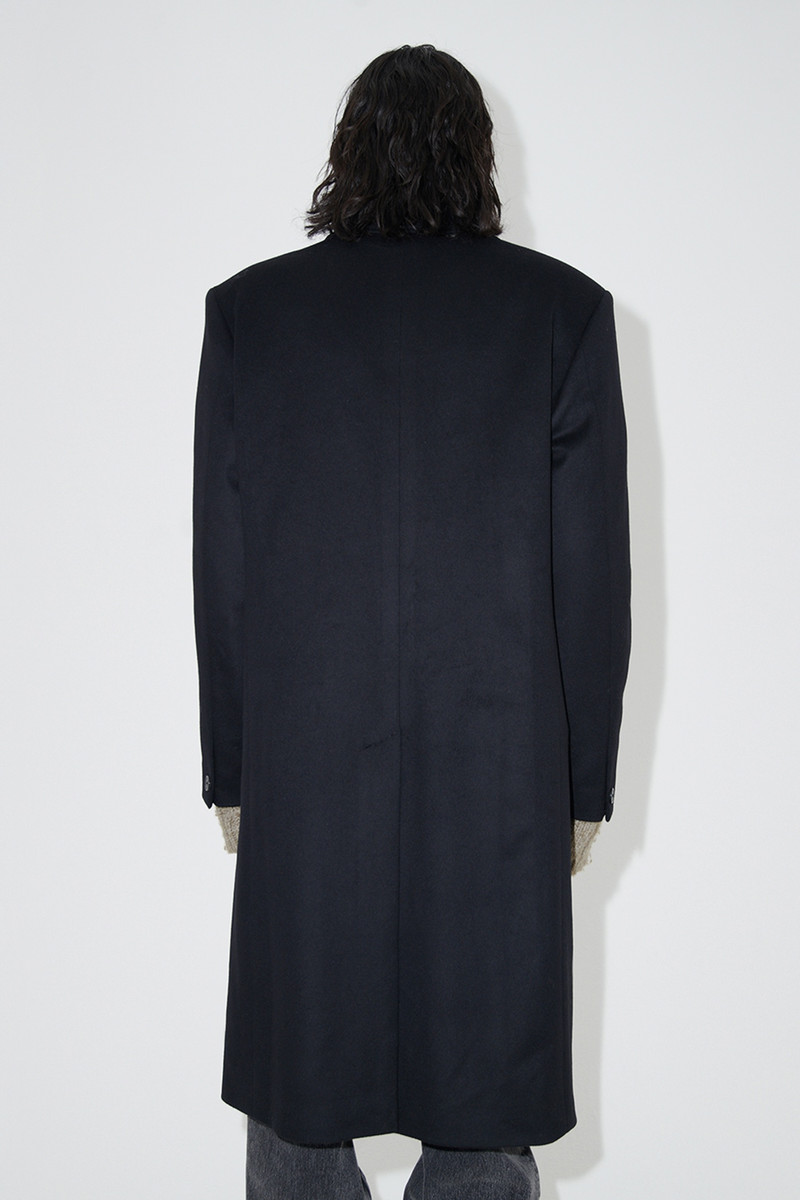 Our Legacy Dolphin Coat Black Heavy Melton | REVERSIBLE