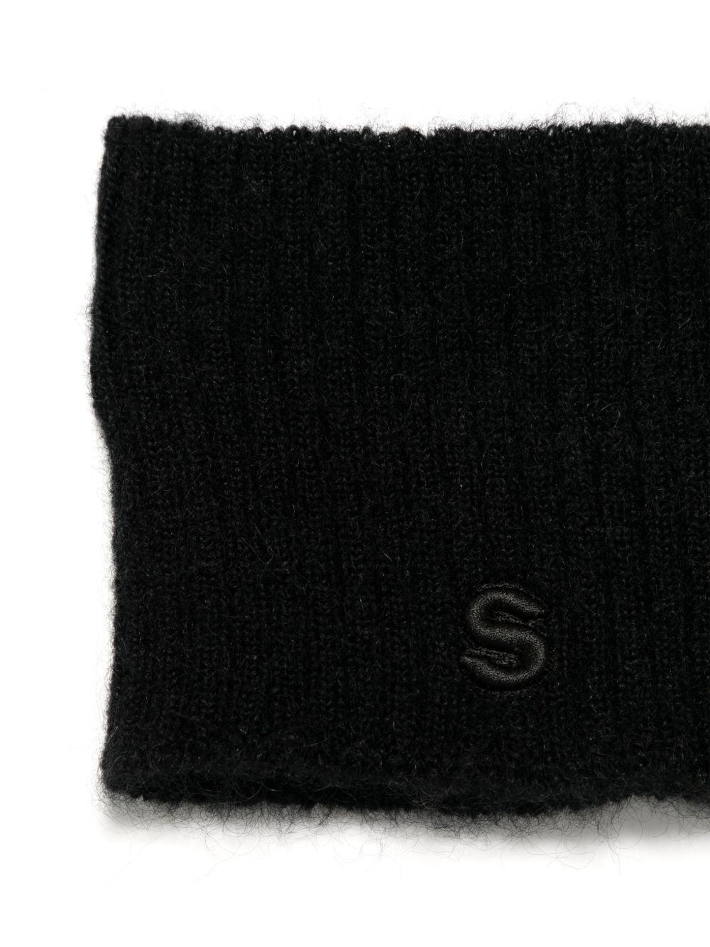 logo-embroidered scarf - 2