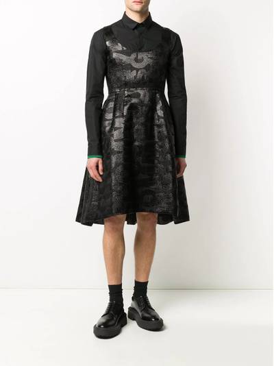 Comme des Garçons Homme Plus pleated sleeveless dress outlook