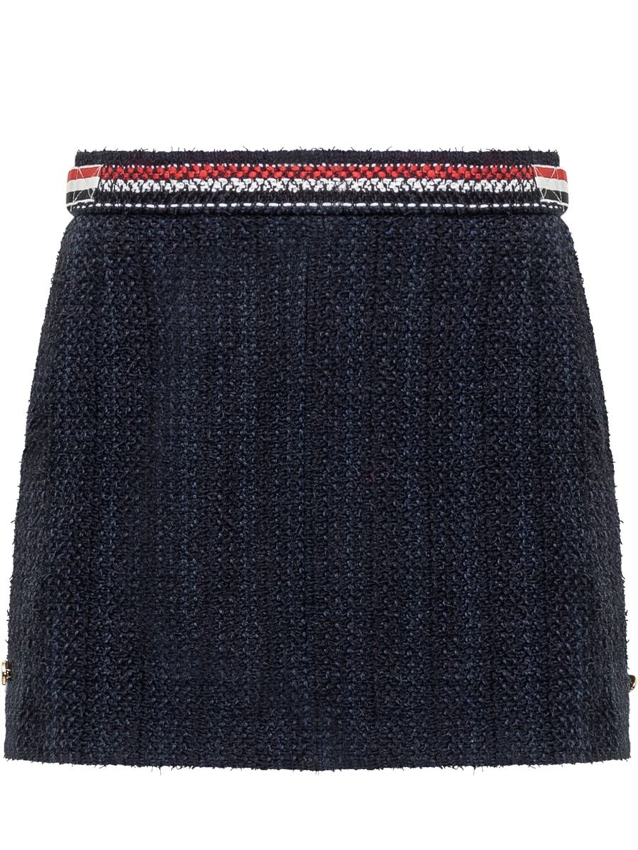 Thom Browne Rwb Skirt In Tweed - 1