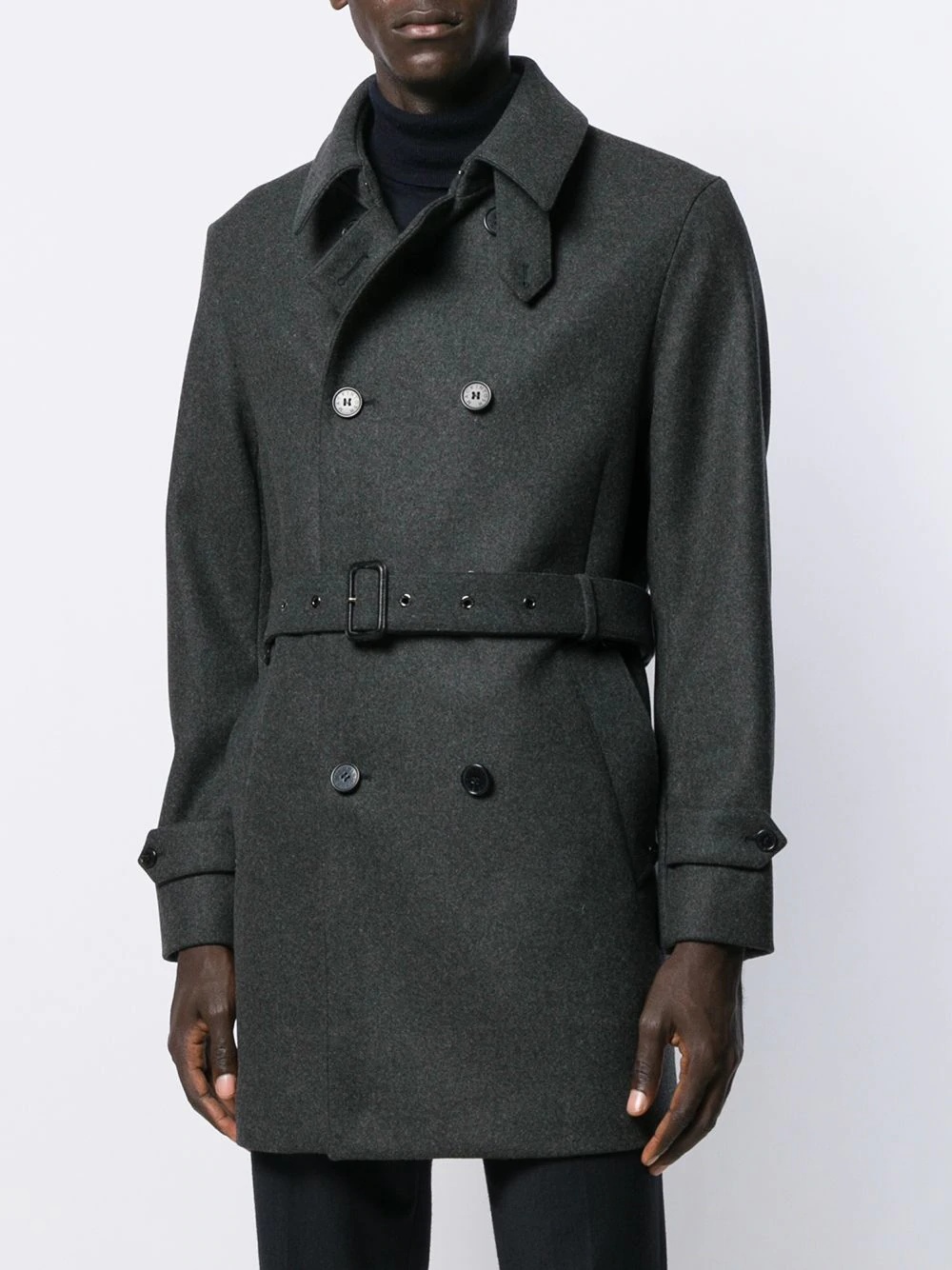 Fetlar wool short trench coat - 2