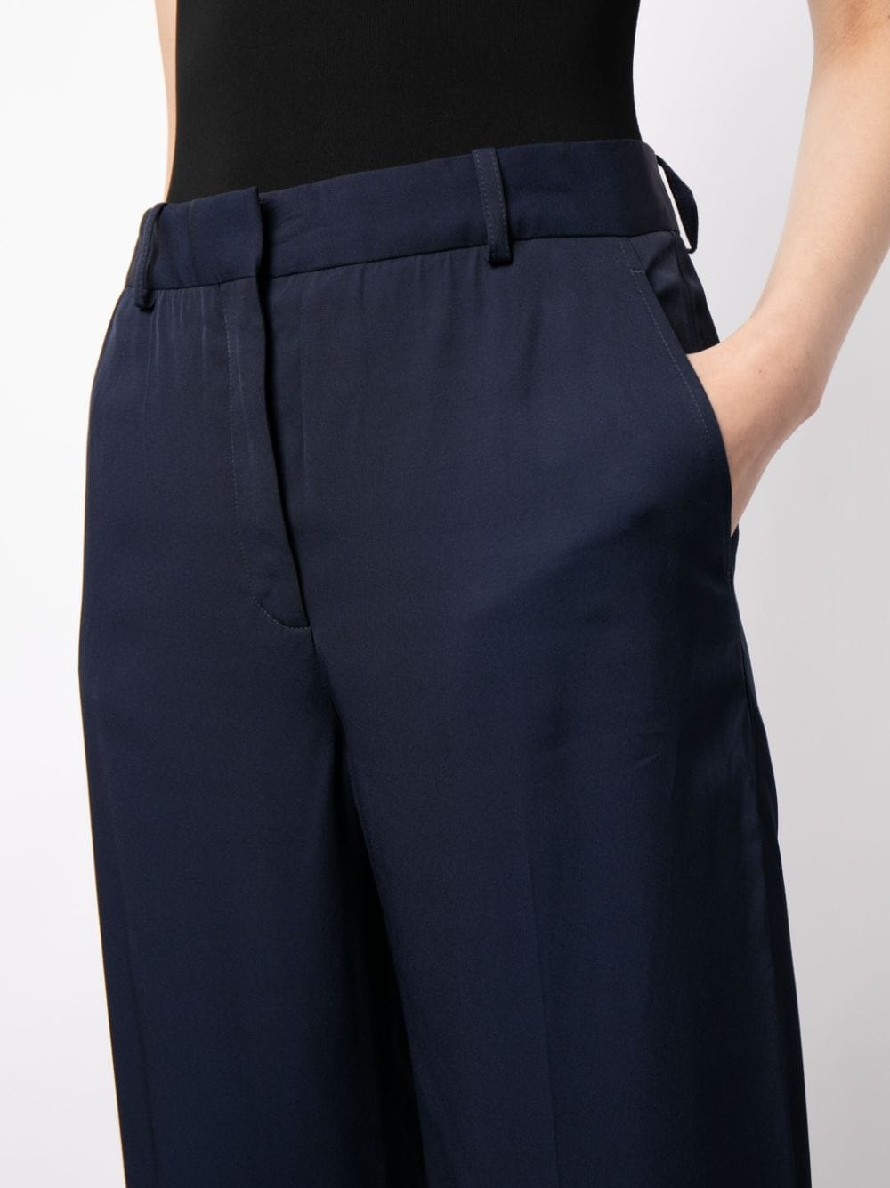 straight-leg tailored trousers - 5