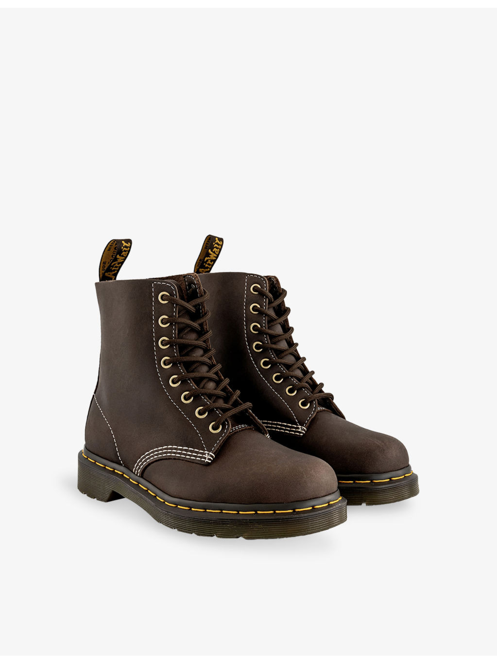 8-Eyelet Leather Suede Boots - 3