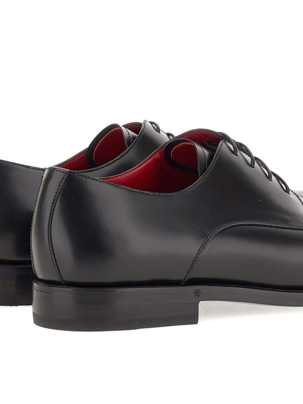 leather lace-up shoes - 4