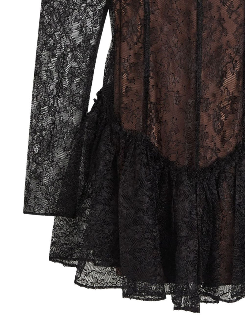 De La Vali Brisa lace ruffled mini dress outlook