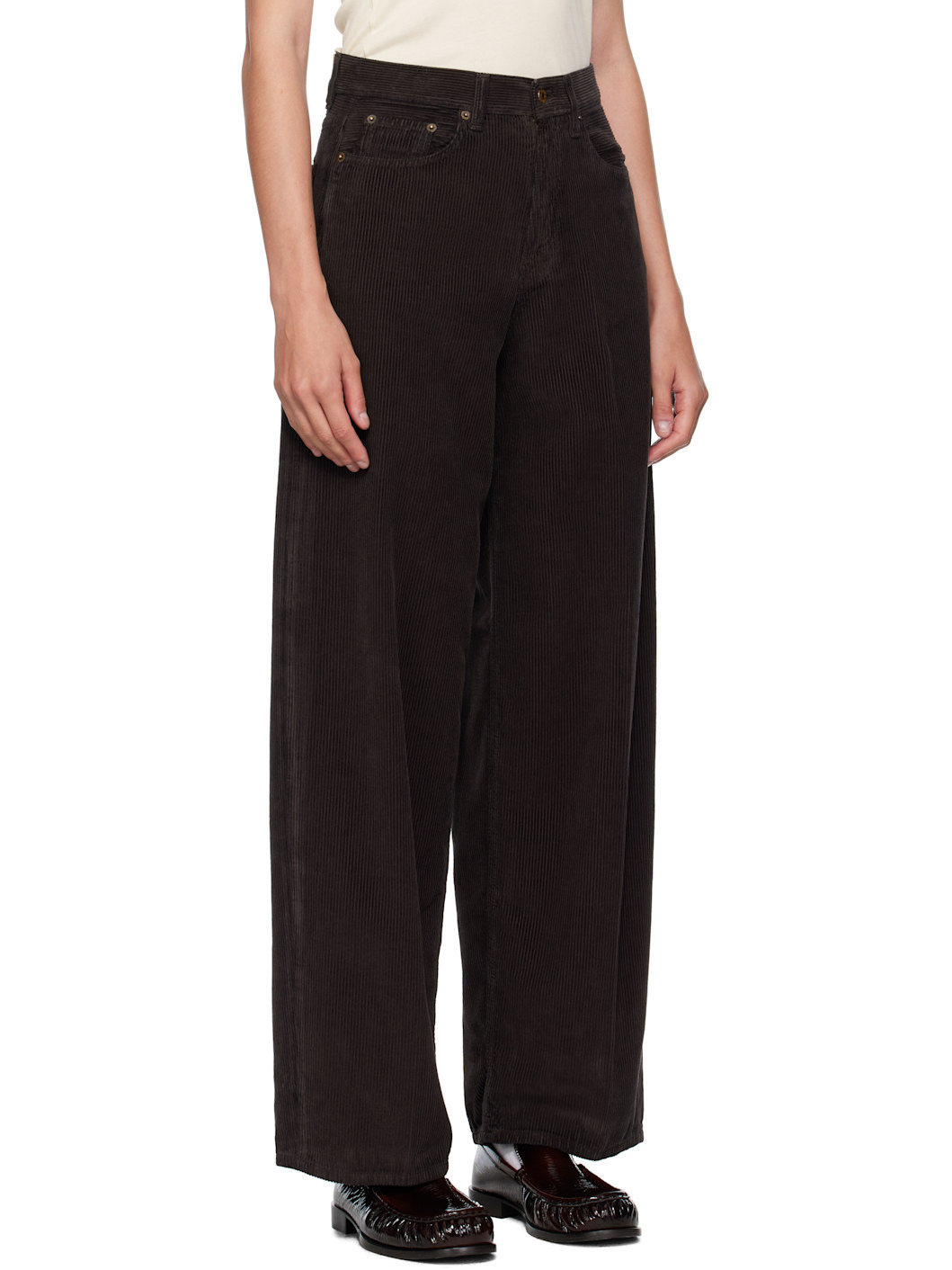 Brown Loose Roomy Trousers - 2