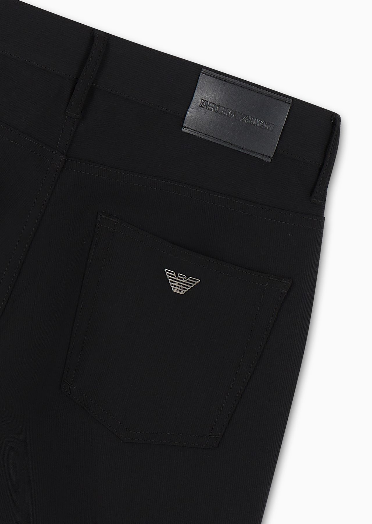 J05 Slim-fit five-pocket trousers in canneté fabric - 6