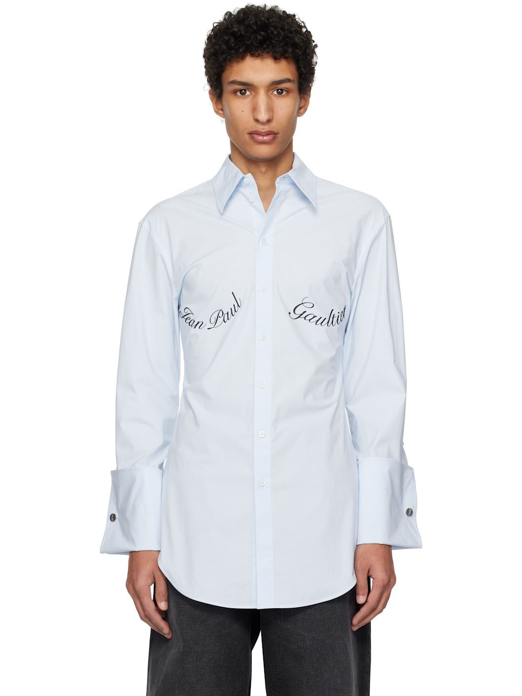 Blue 'The Jean Paul Gaultier Print' Shirt - 1