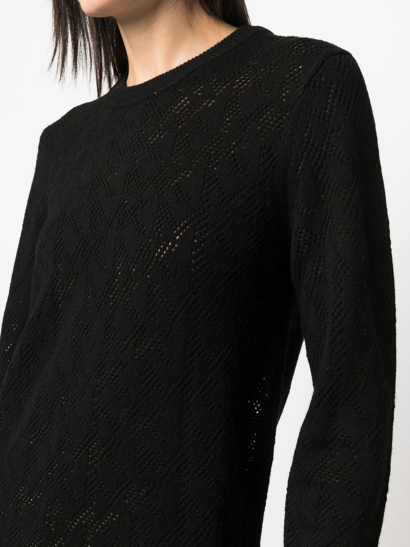 logo-knit long-sleeve jumper 5