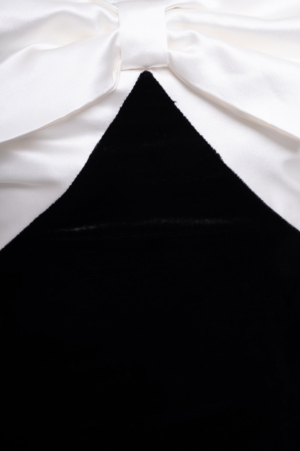 VELVET BUSTIER MINI DRESS WITH DUCHESSE BOW - 3