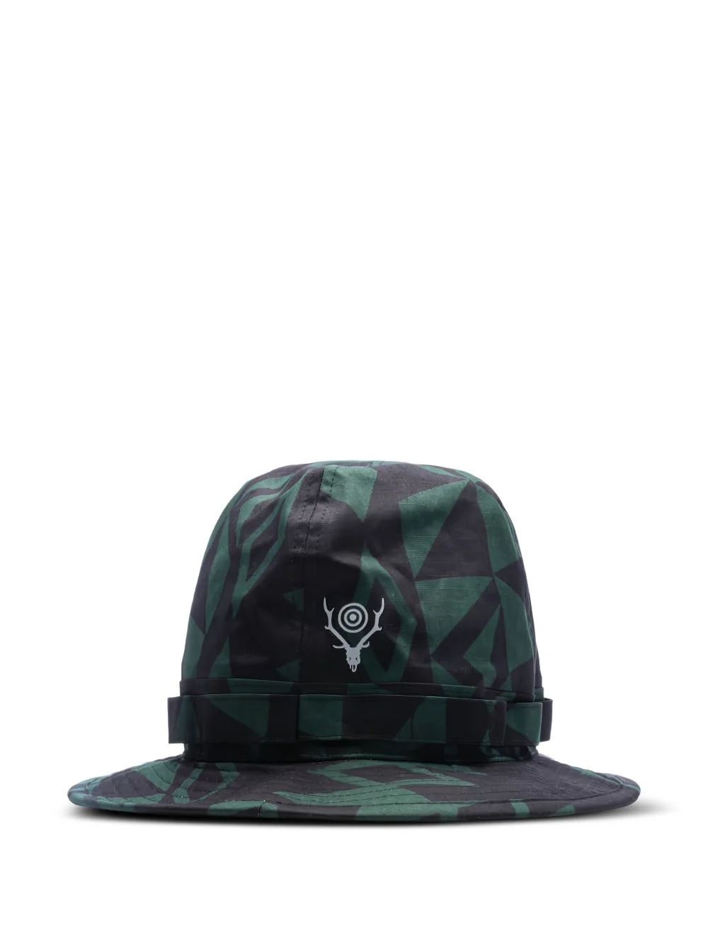 geometric-print hat - 1