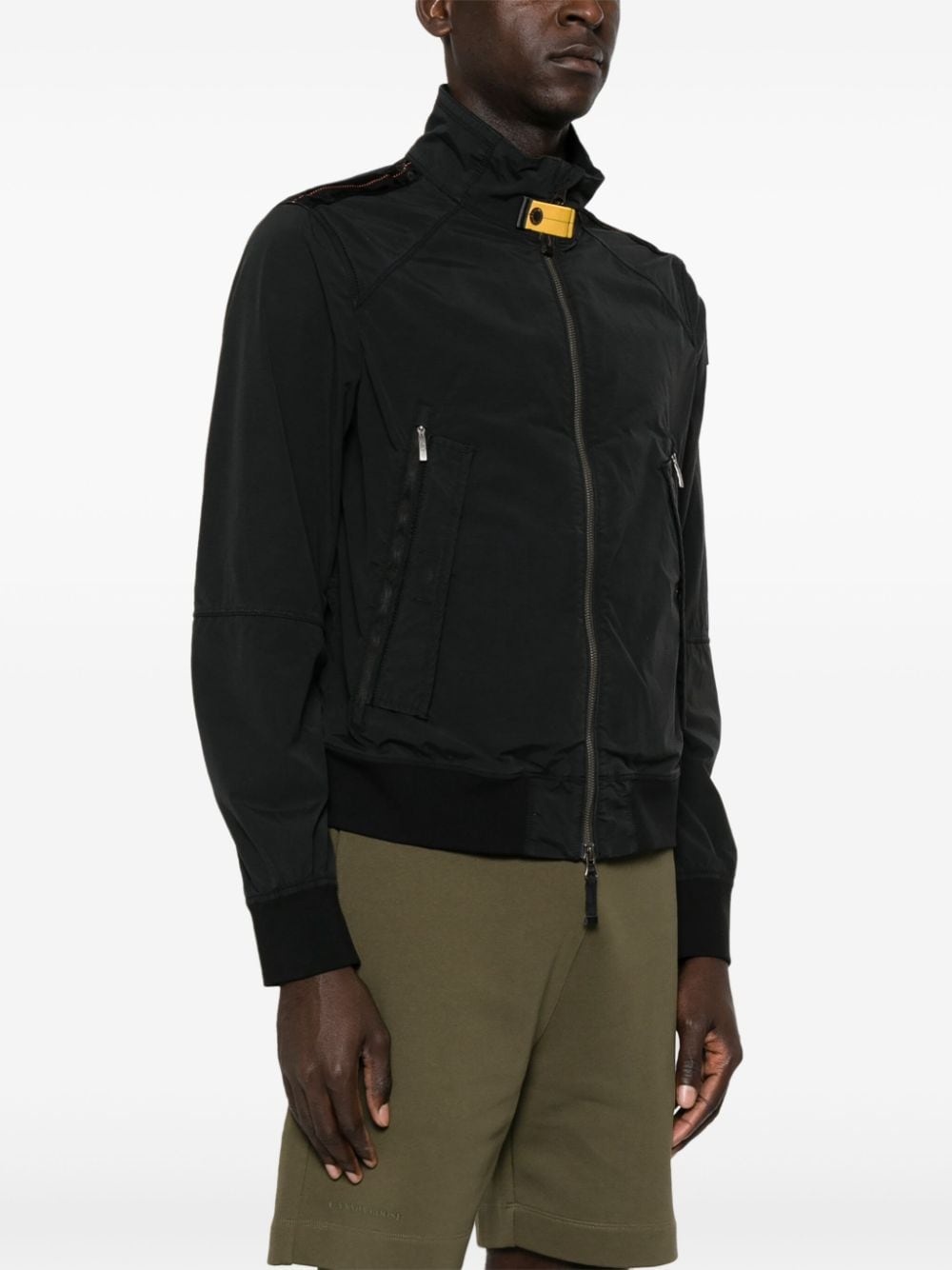 logo-patch bomber jacket - 3