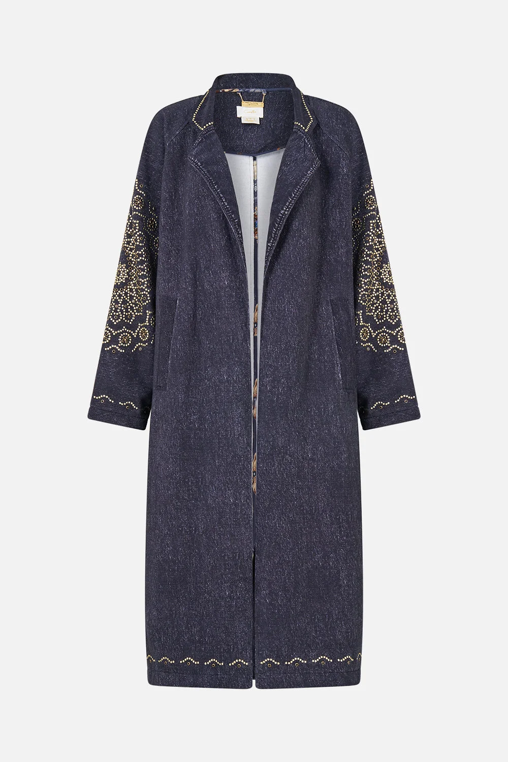 SWEAT-TRENCH COAT CLOAKED IN BAROQUE - 1