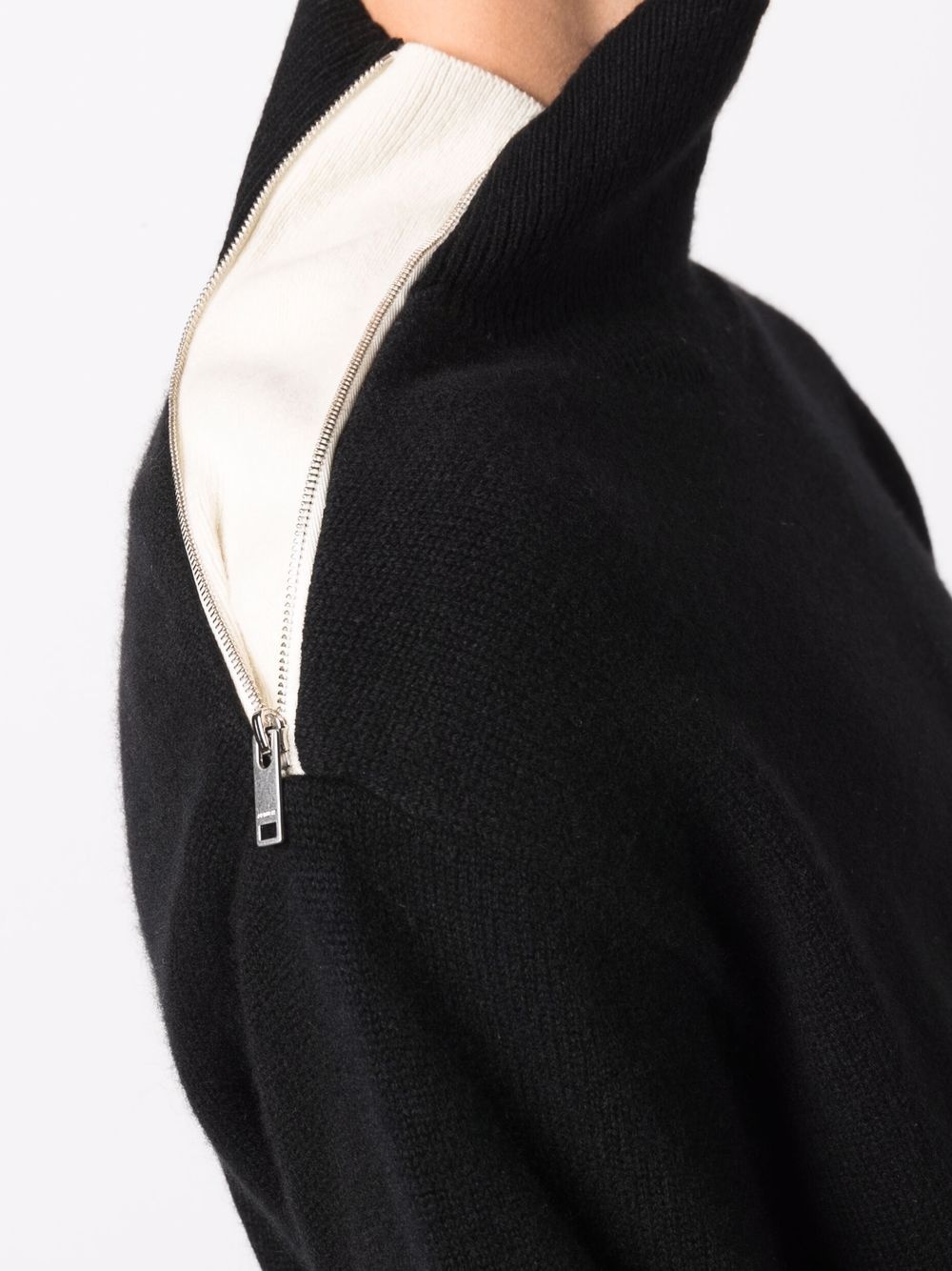 zip-detail roll-neck jumper - 5