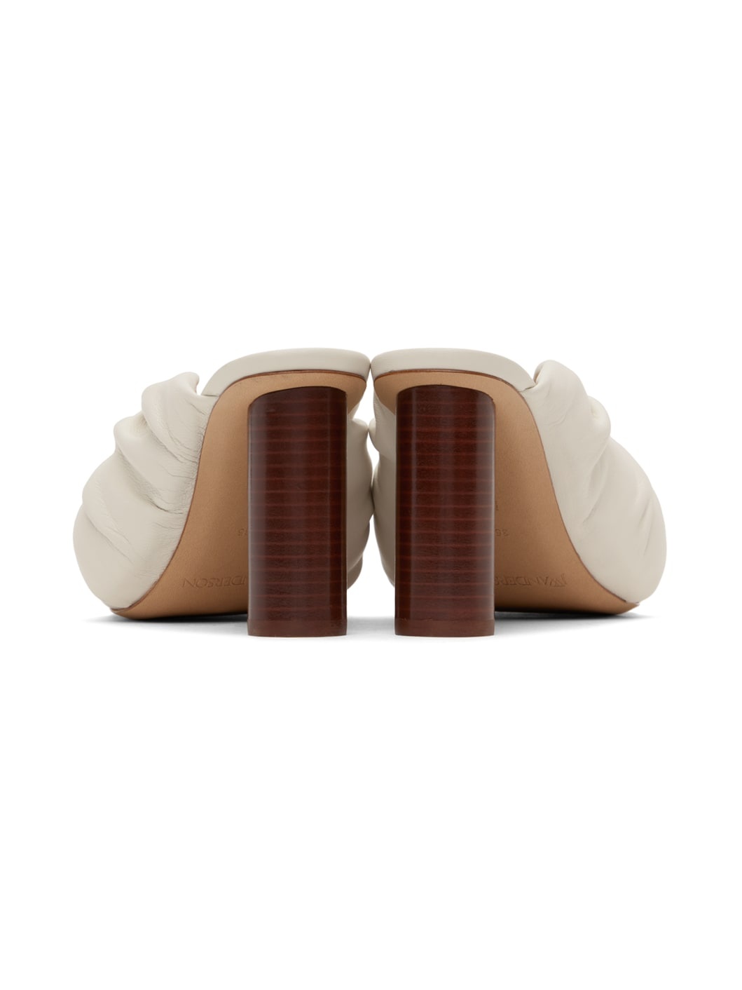 White Corner Leather Heeled Sandals - 2