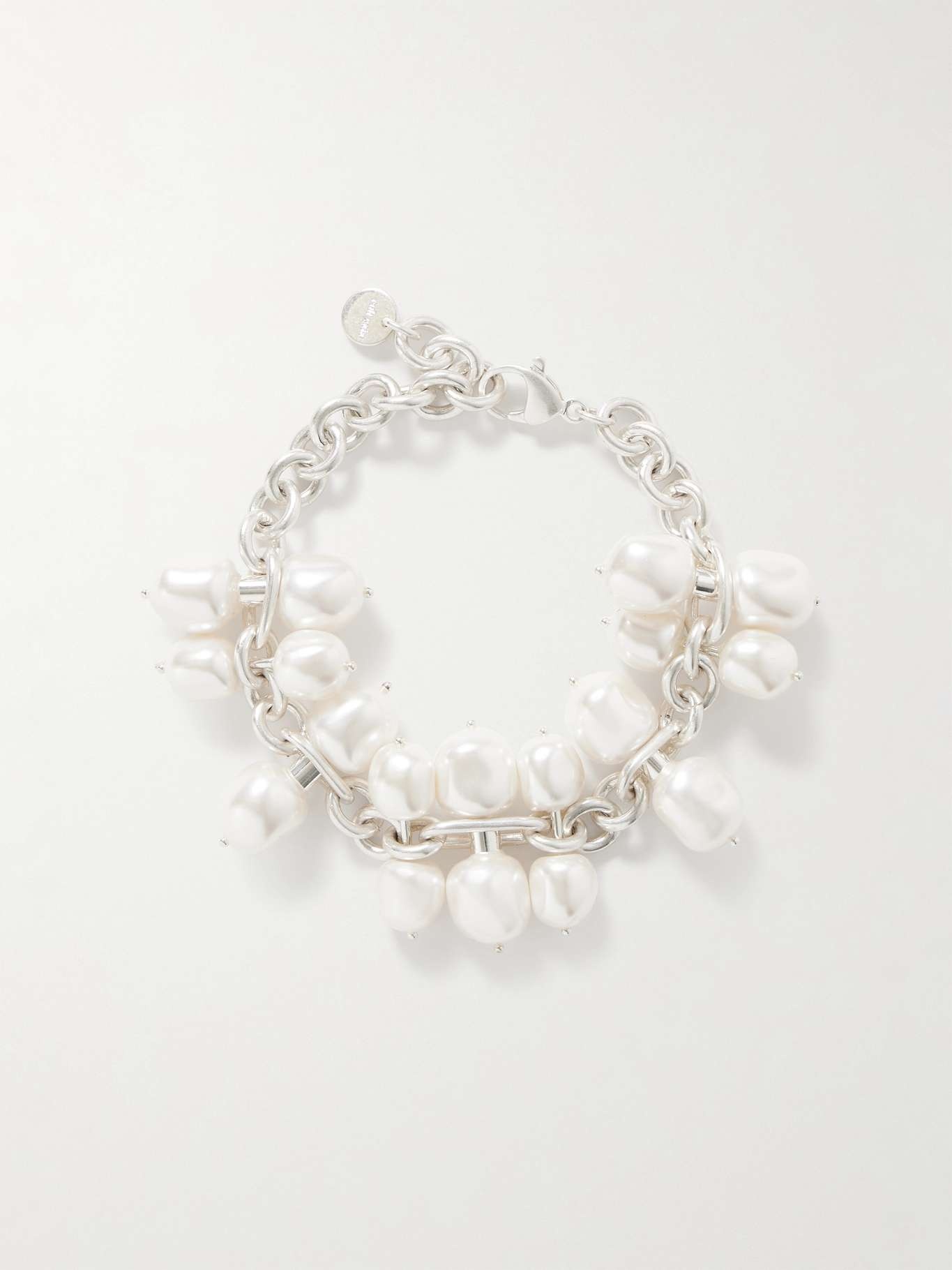 Dolly silver-tone faux pearl bracelet - 1