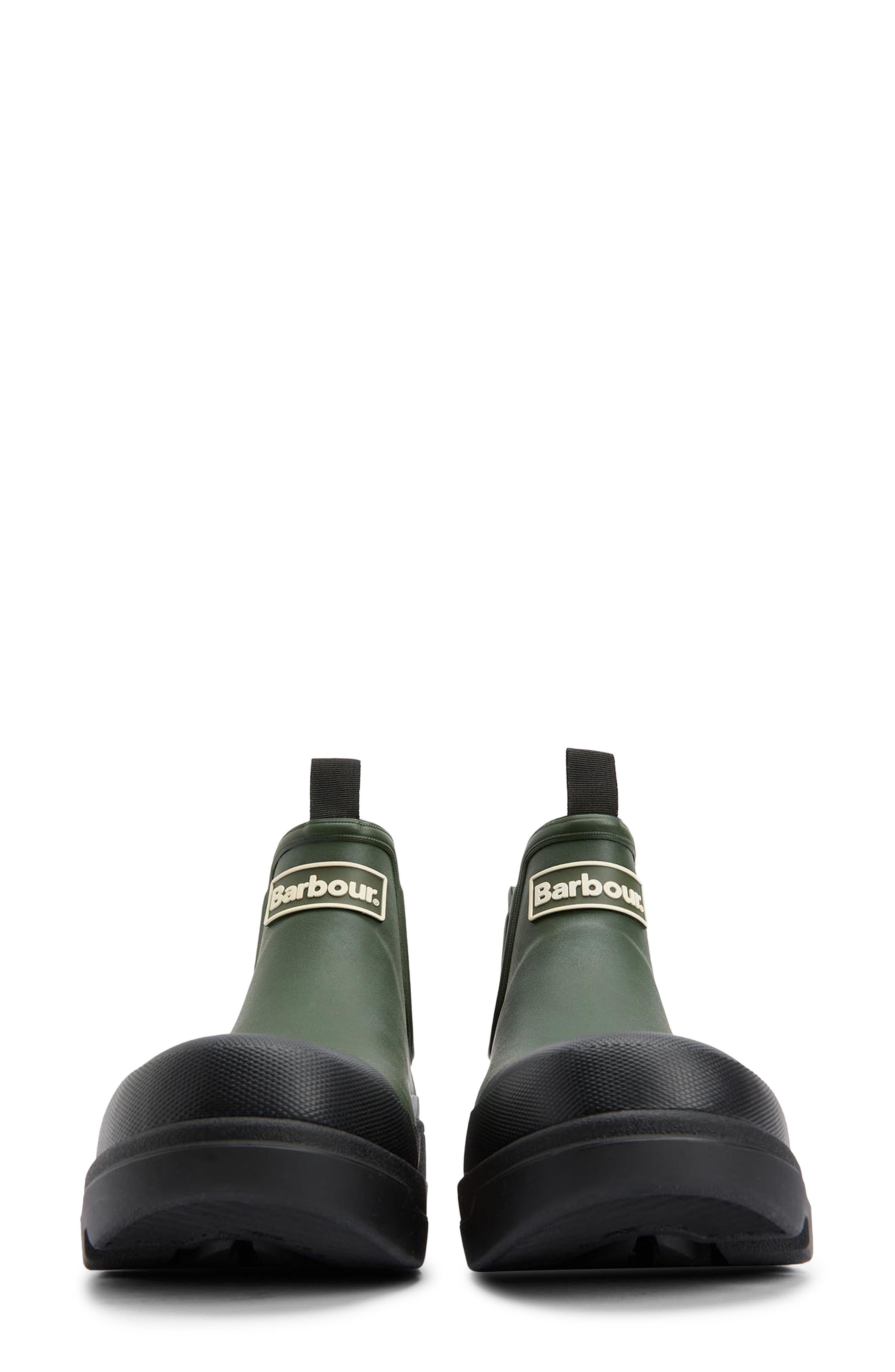 Barbour Nimbus Waterproof Chelsea Rain Boot in Olive/Black at Nordstrom - 3