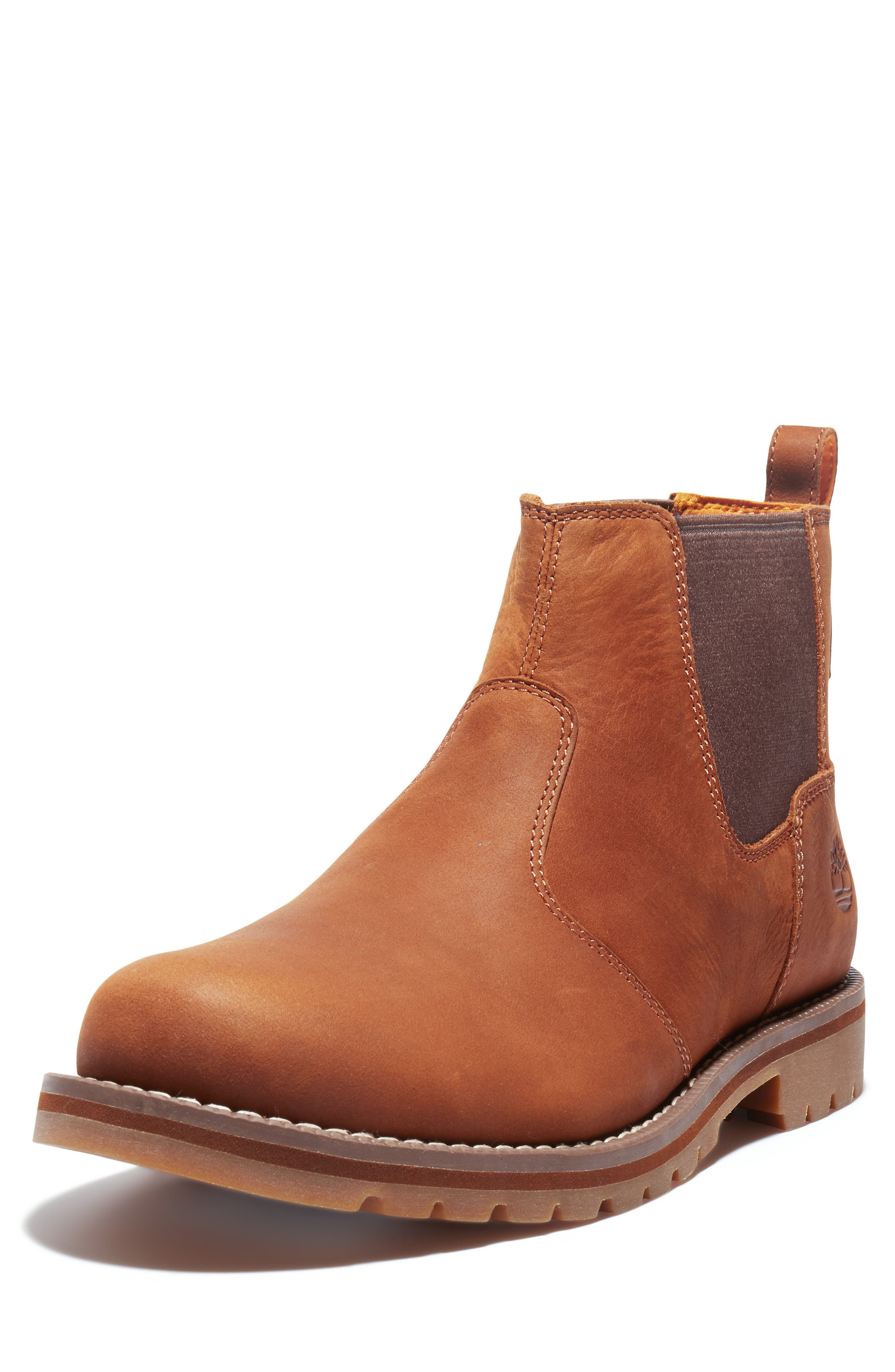 Timberland Redwood Falls Chelsea Boot in Rust Full Grain at Nordstrom - 6