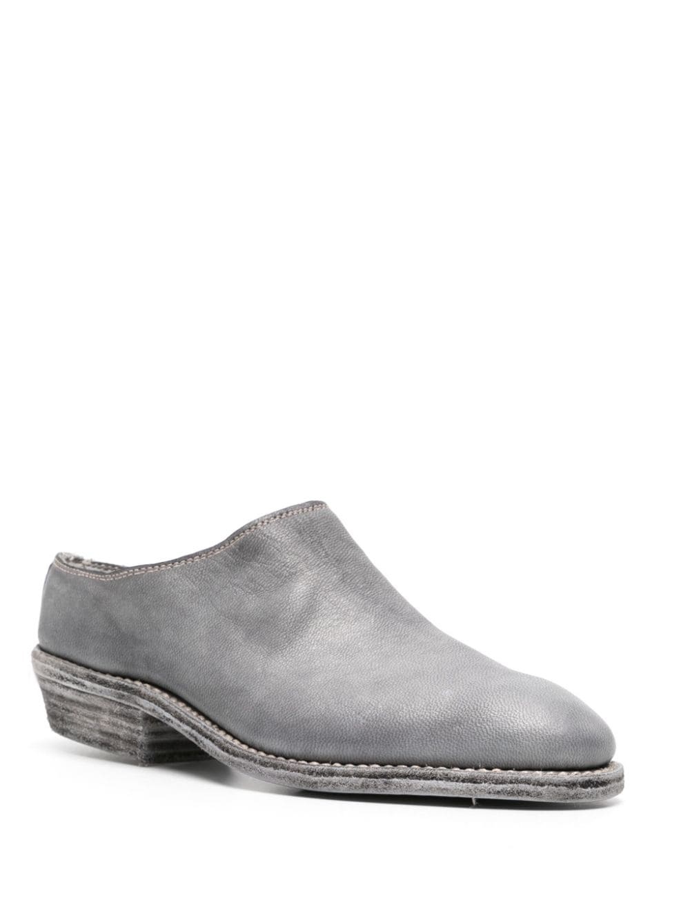 grained leather mules - 2