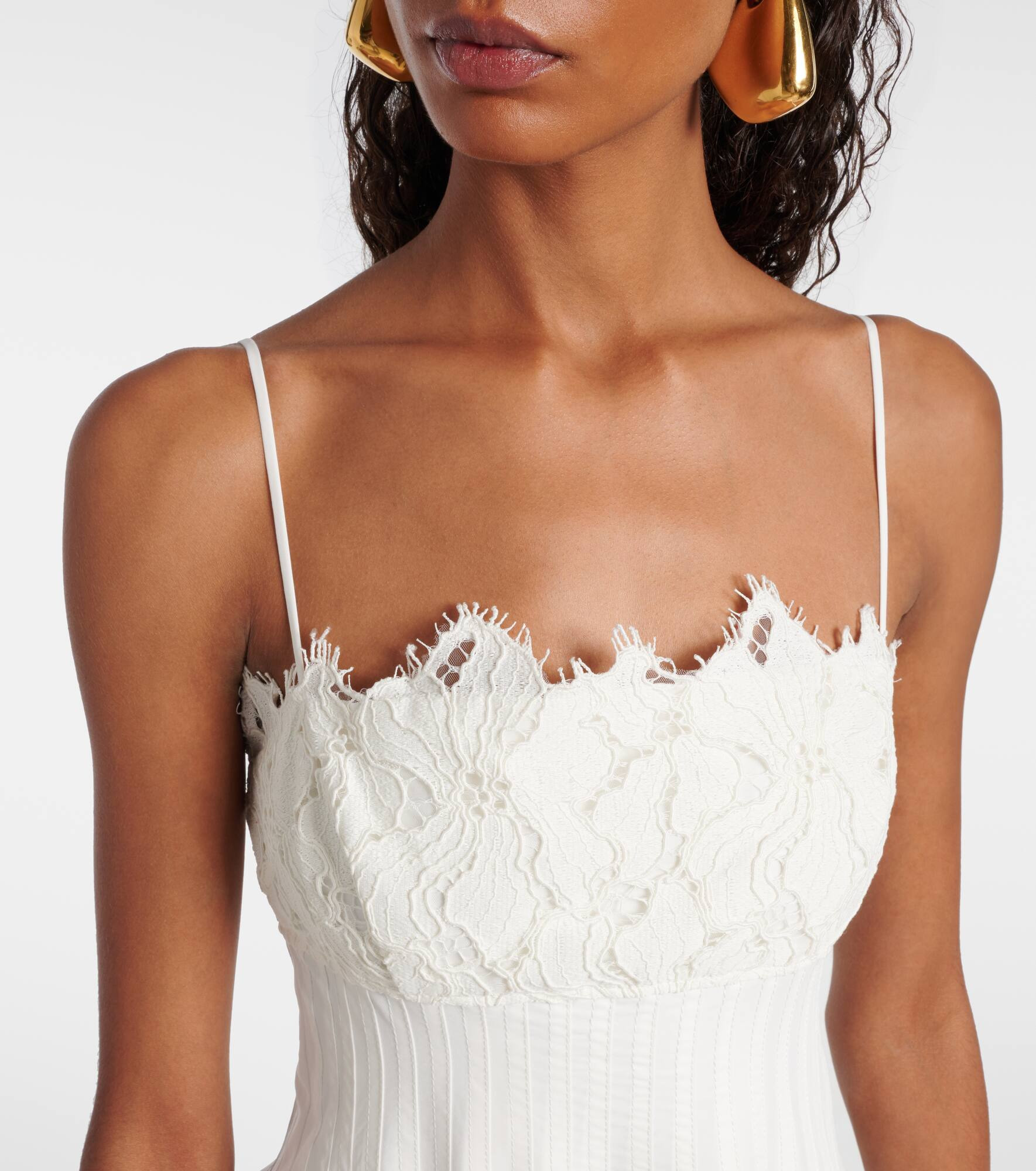 Lilianna cotton-blend midi dress - 4