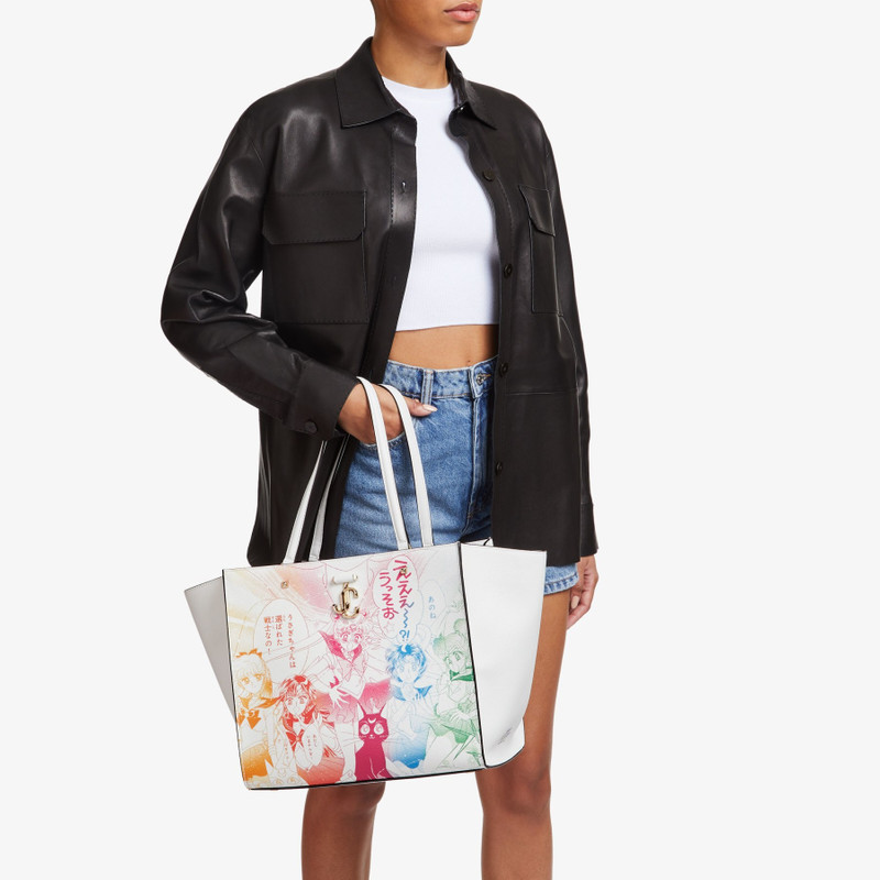 JIMMY CHOO Sailor Guardians Varenne Tote
Rainbow Manga Printed PU Leather Tote Bag outlook