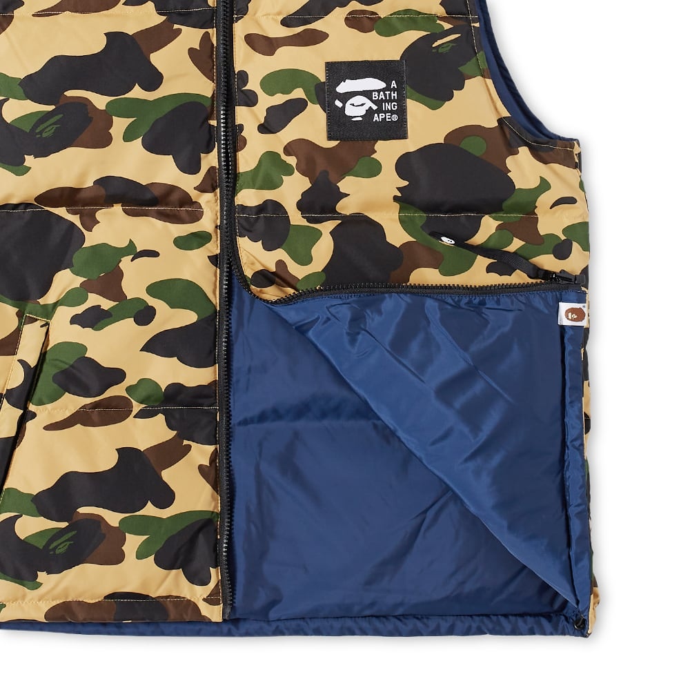 A Bathing Ape 1st Camo Reversible Down Vest - 2