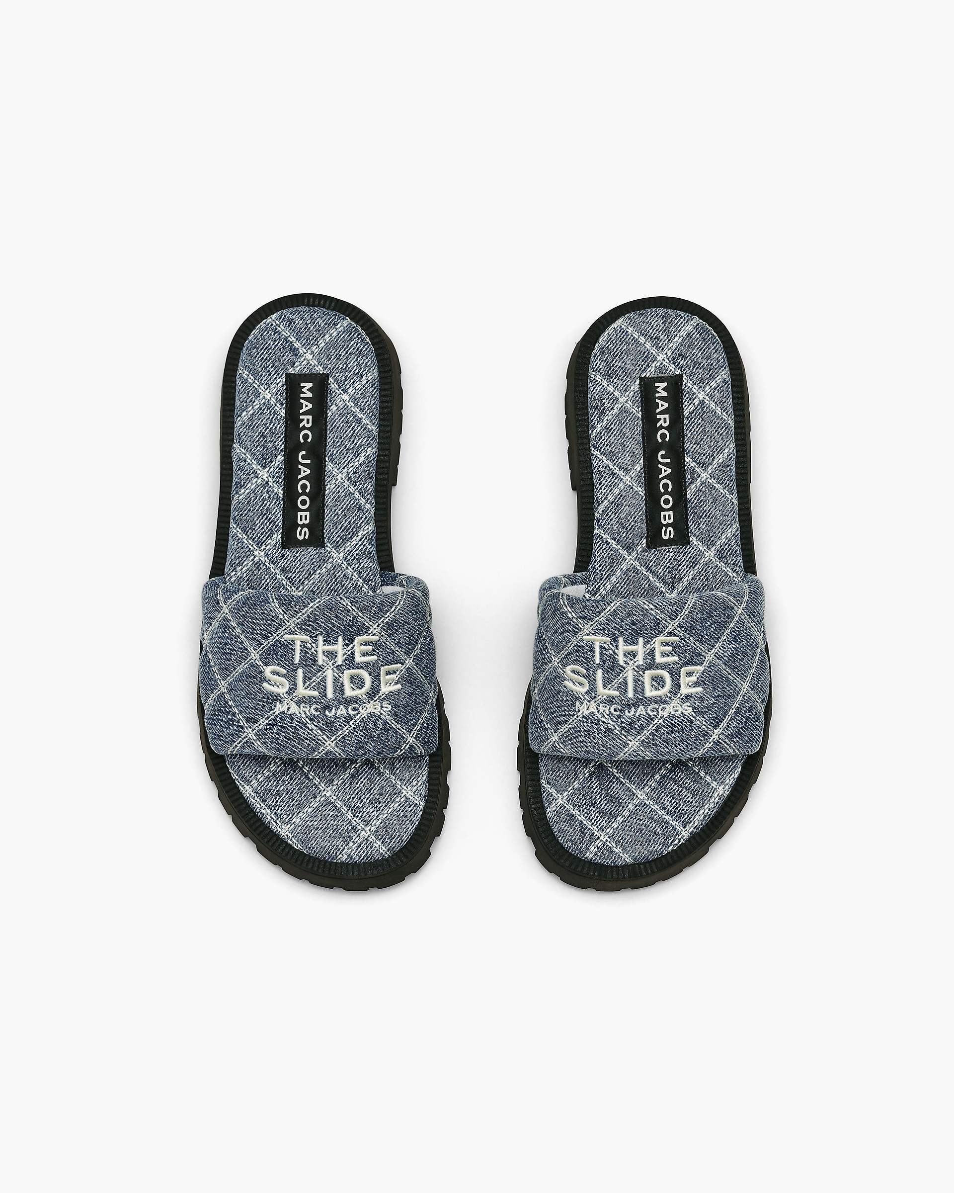 THE QUILTED DENIM LUG SOLE SLIDE - 7