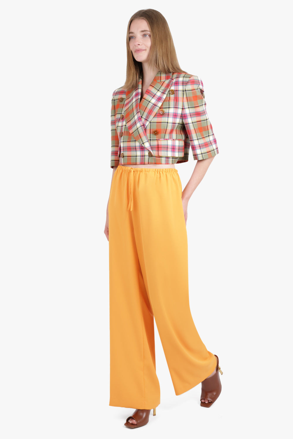 PUVIS WIDE LEG DRAWSTRING PANT | ORANGE - 2