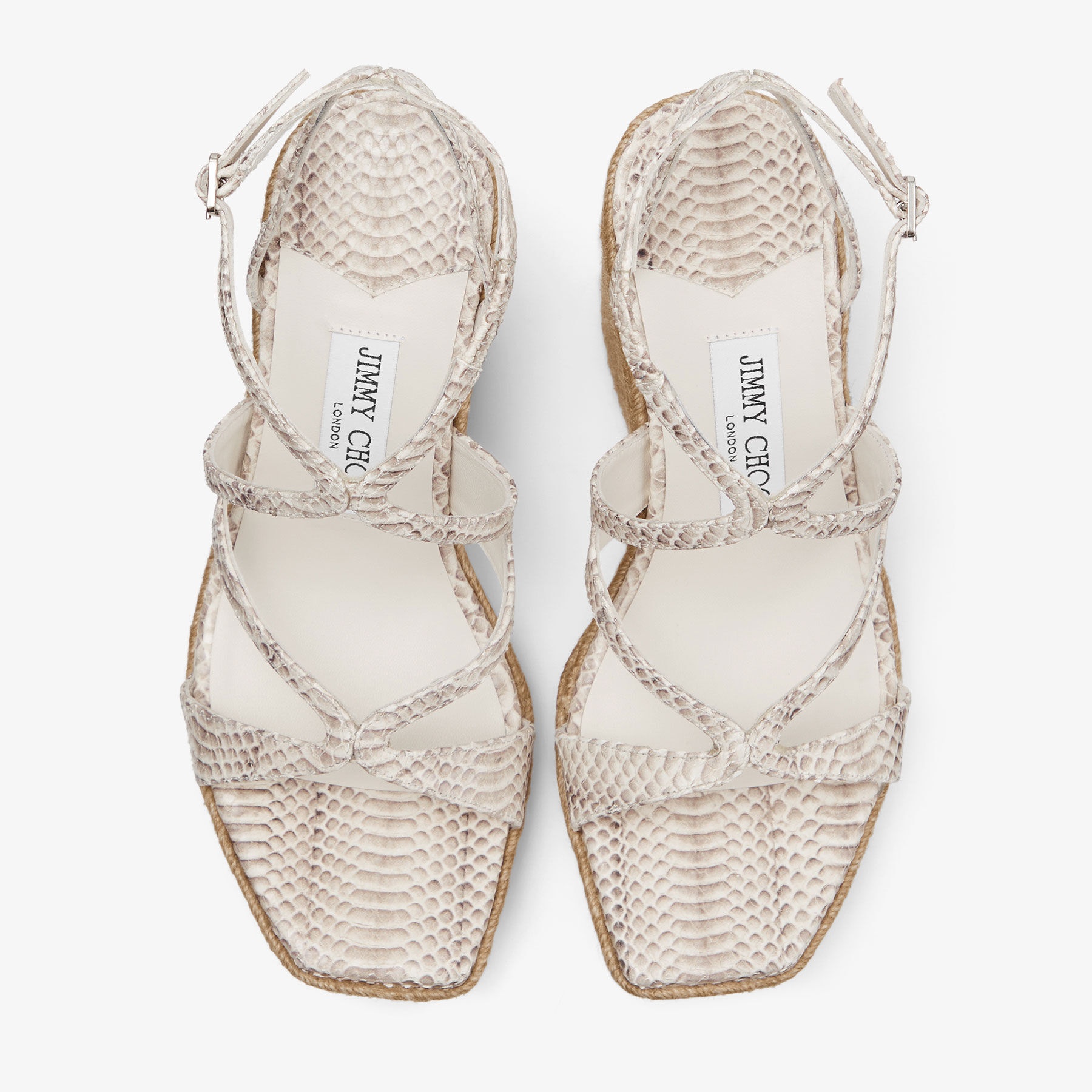Ayla 110
Roccia Snake Print Leather Wedge - 4