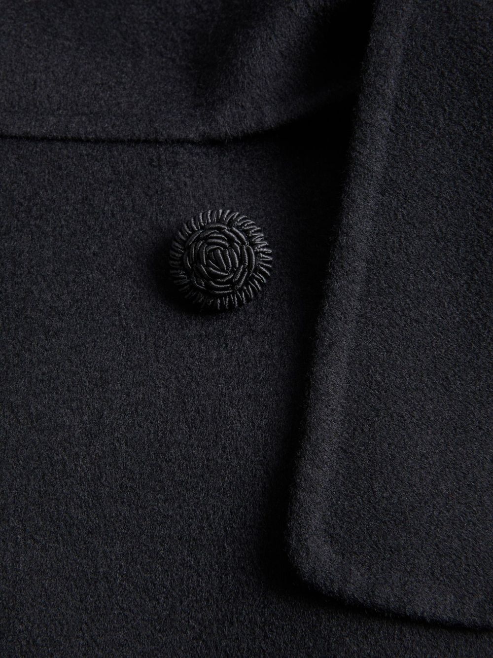 faux fur-trimmed double-breasted coat - 7