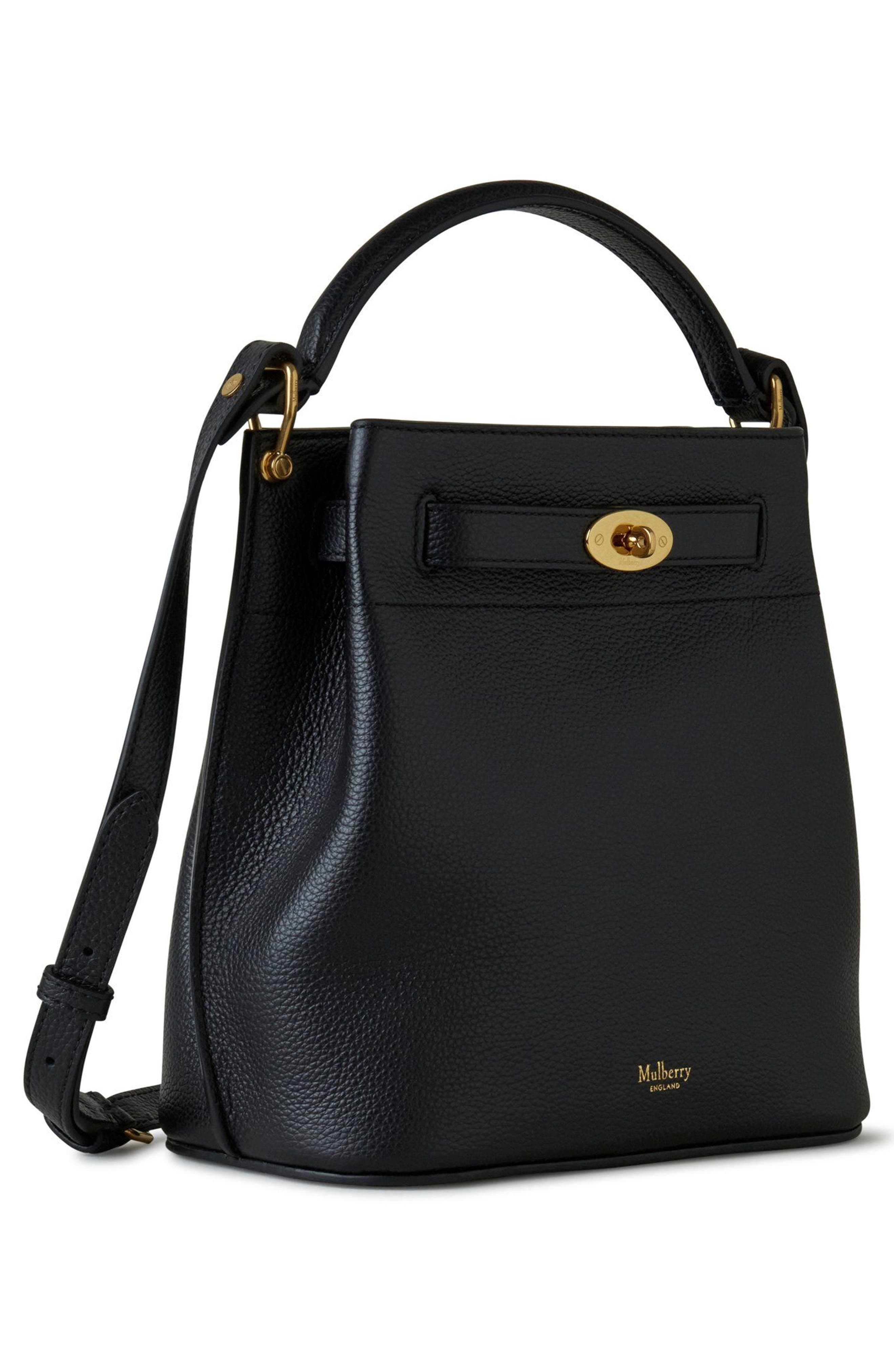 Mulberry Small Islington Classic Leather Bucket Bag in Black at Nordstrom - 5