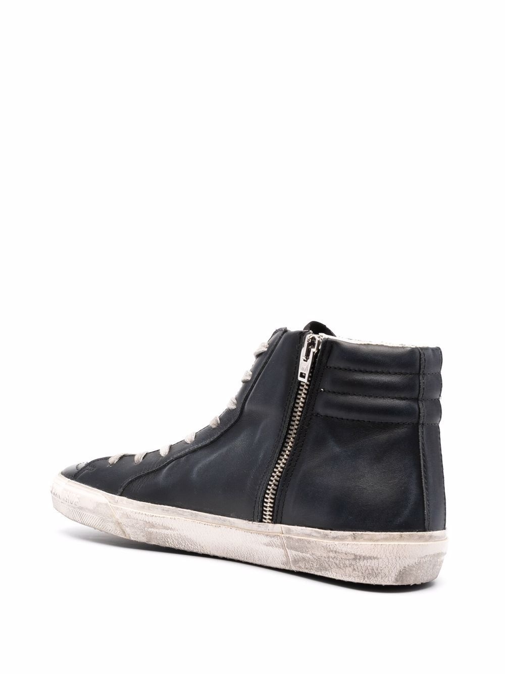 Slide Classic high-top distressed sneakers - 3