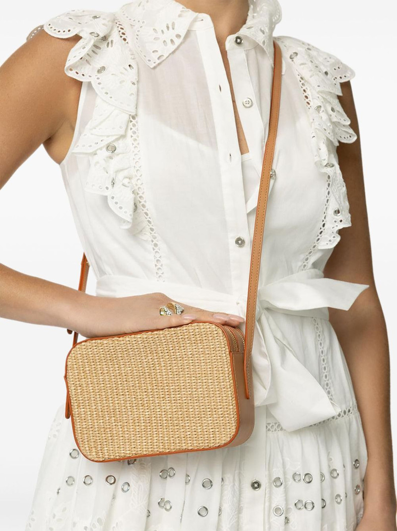 Mansur Gavriel Camera woven leather bag outlook