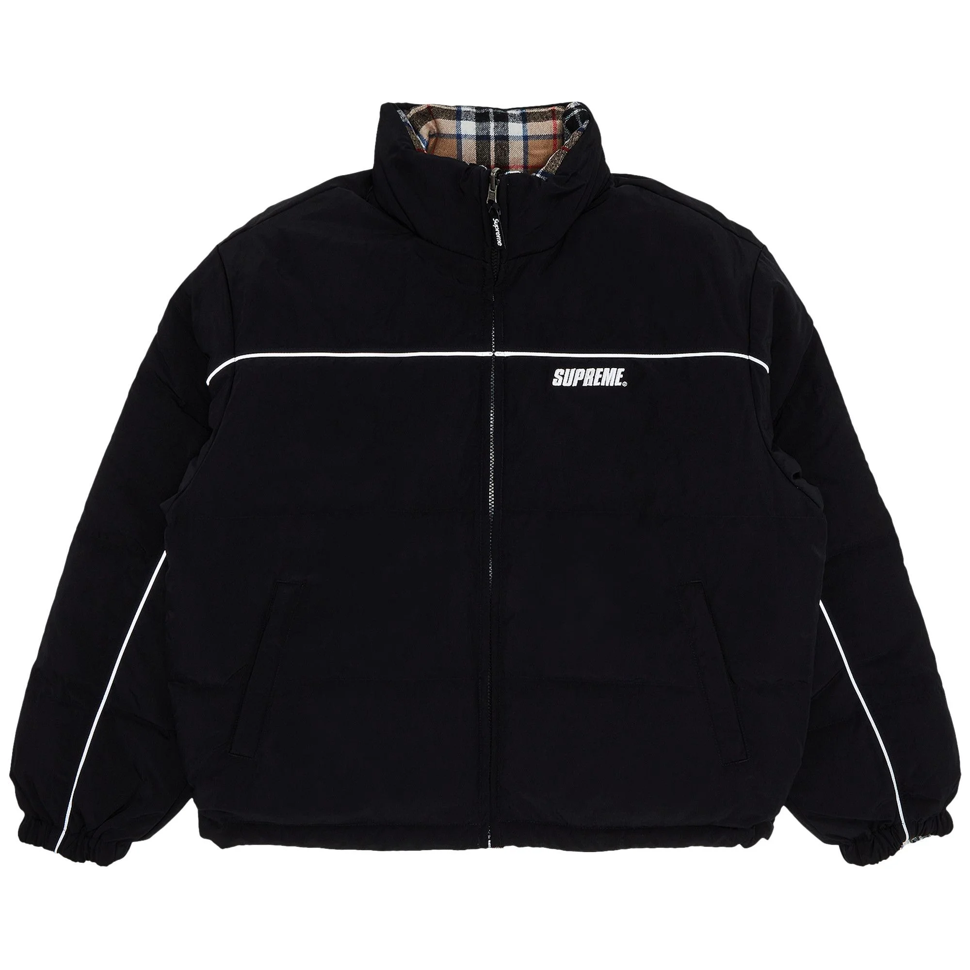 Supreme Reversible Puffer Jacket 'Black' - 1