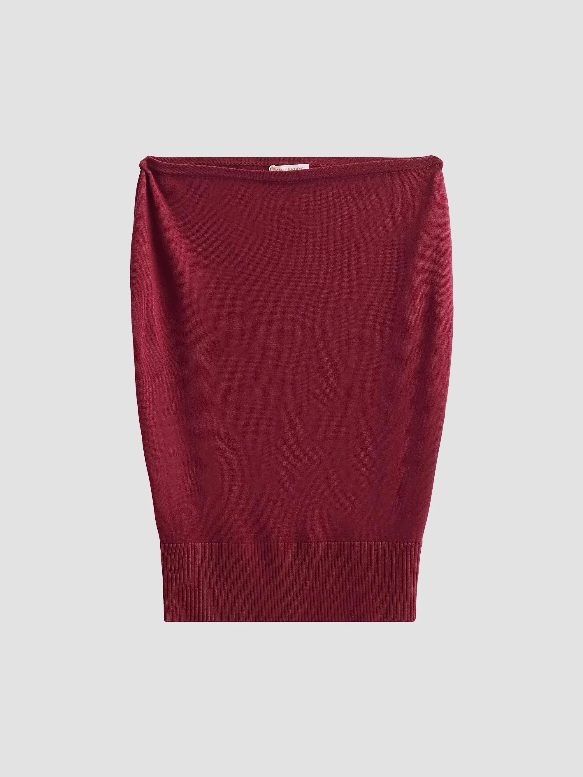 Women's Chet Wool Boatneck Sweater - Cranberry - 1