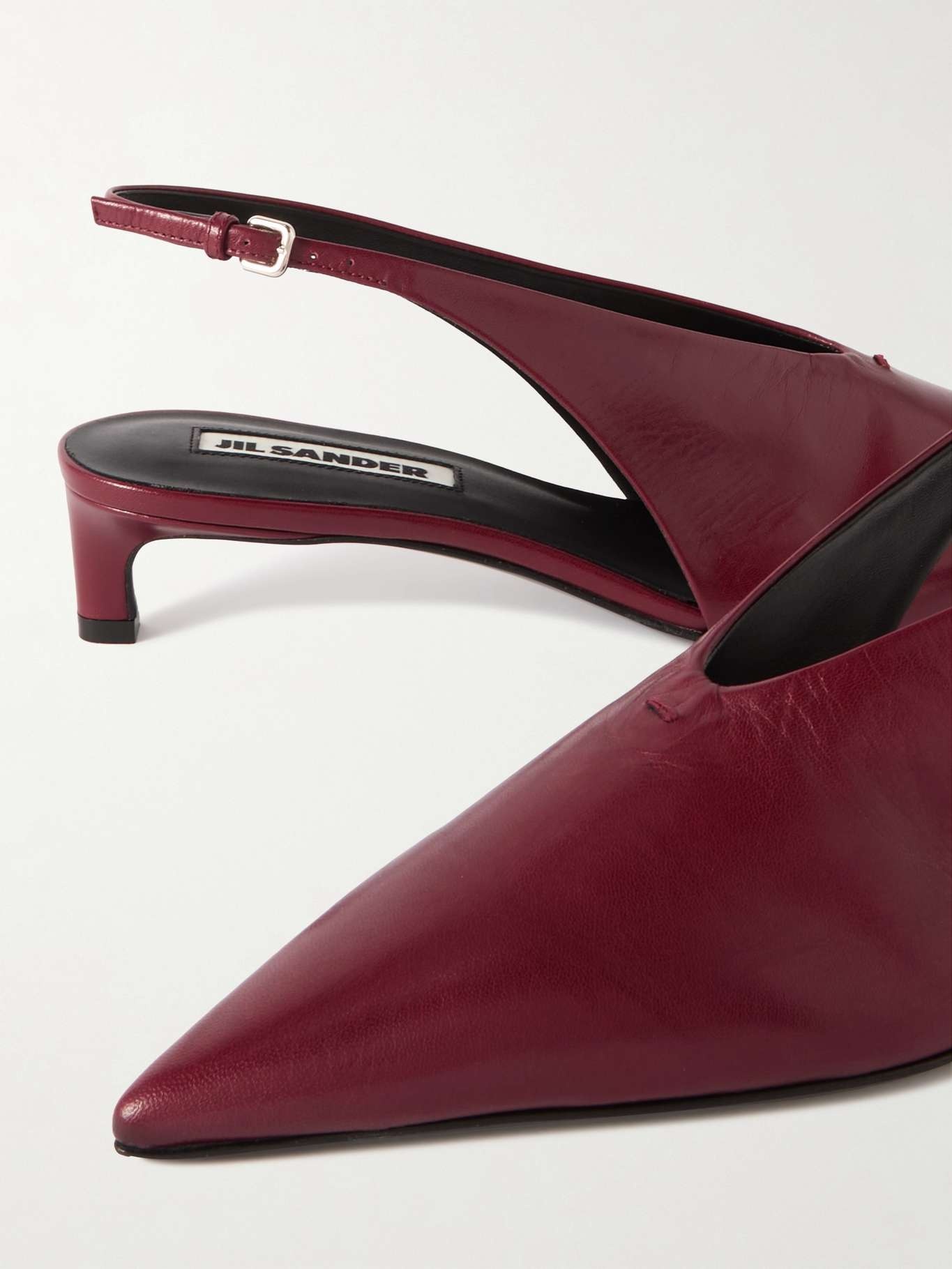 Leather slingback pumps - 4