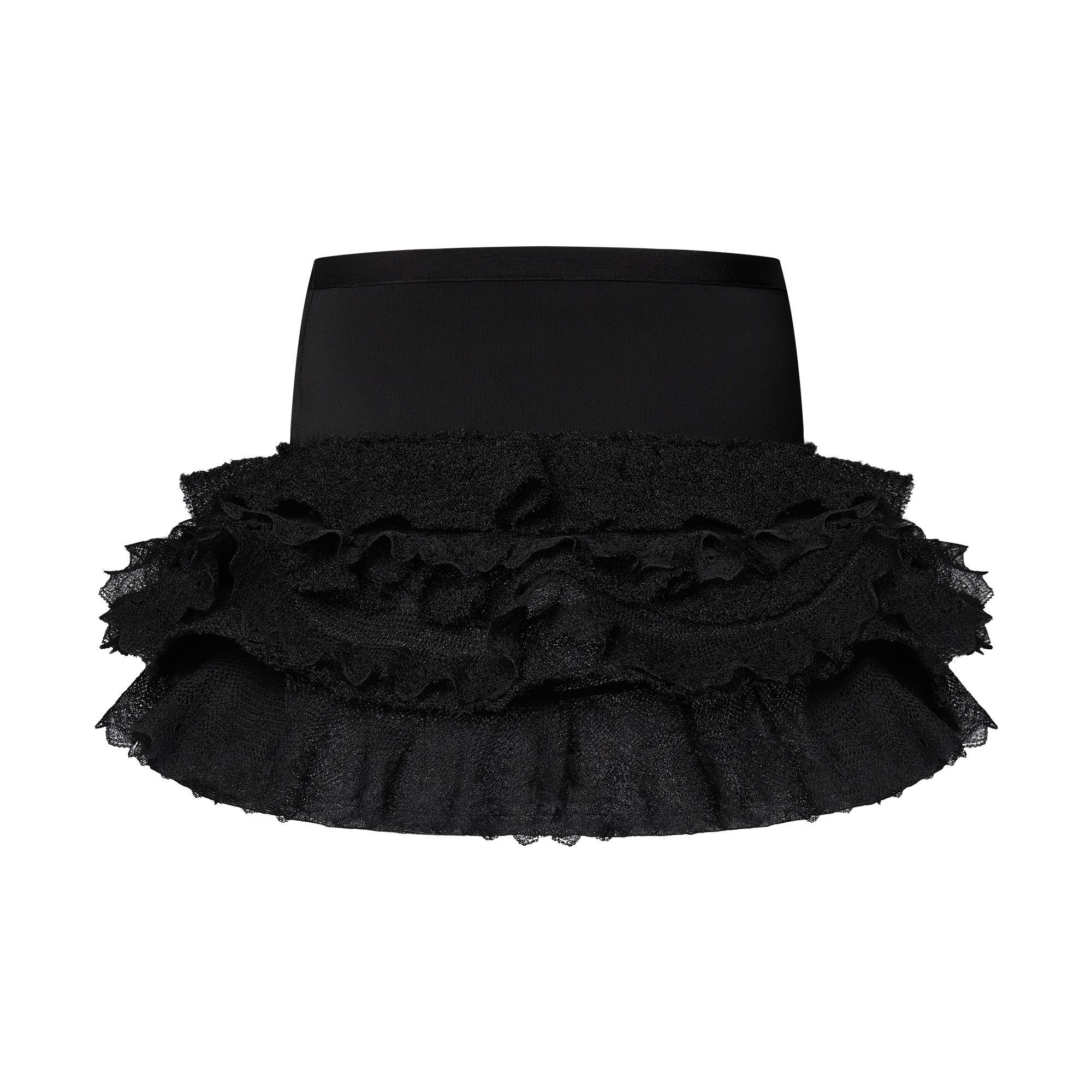 Lace Frill Mini Skirt - 2