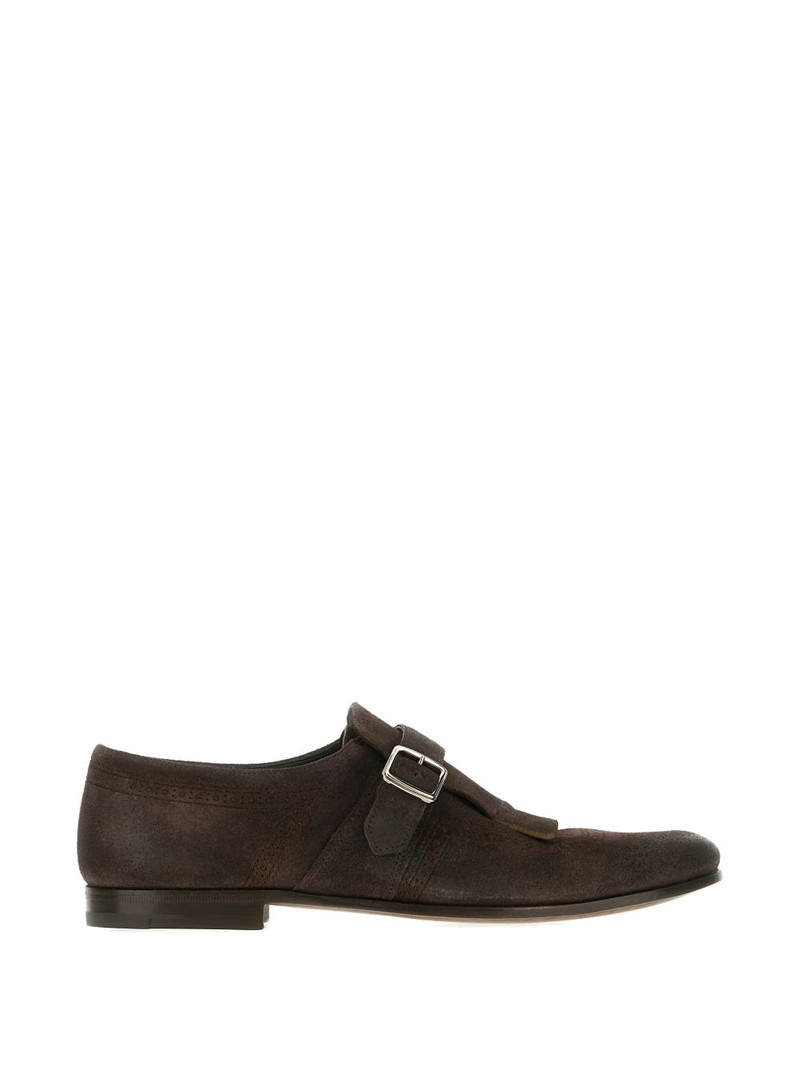 fringed buckle Monk shoes 1